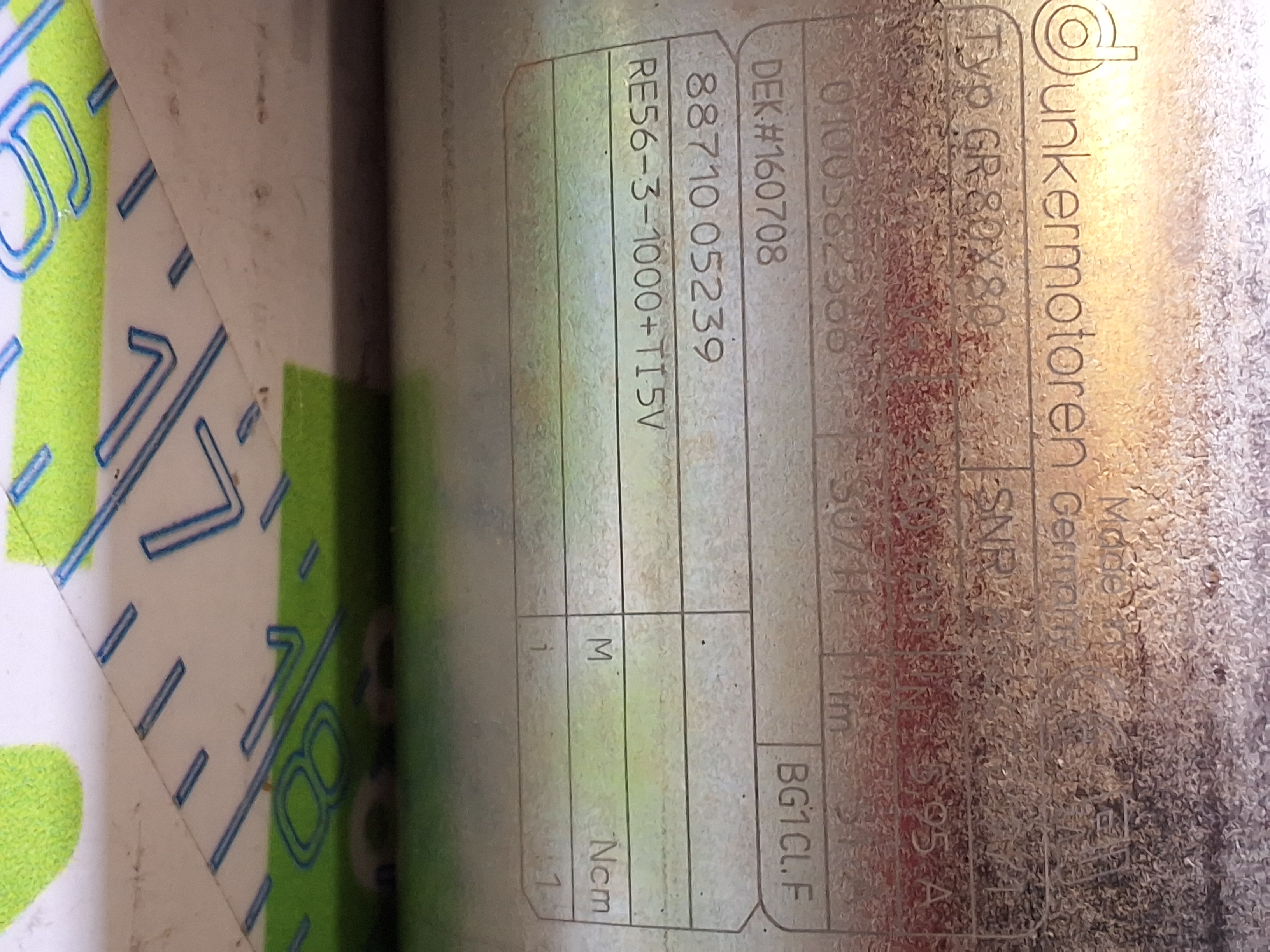 DUNKERMOTOREN GR 80X80 SERVO MOTOR - NEW