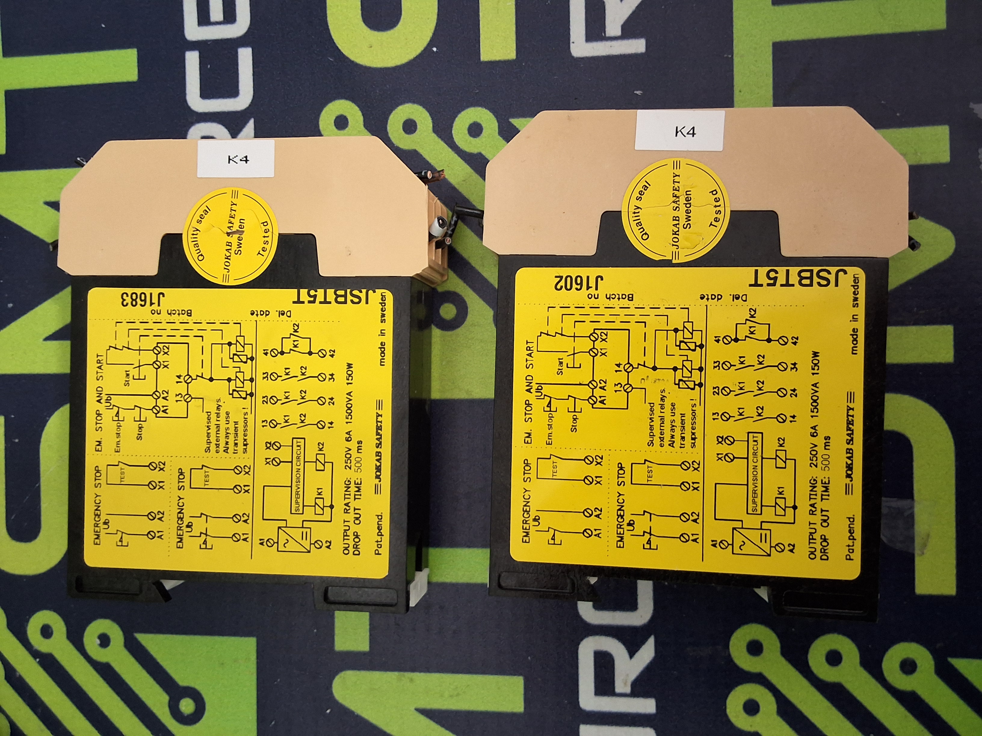 Used JOKAB SAFETY JSBT5T SAFETY RELAY 24V