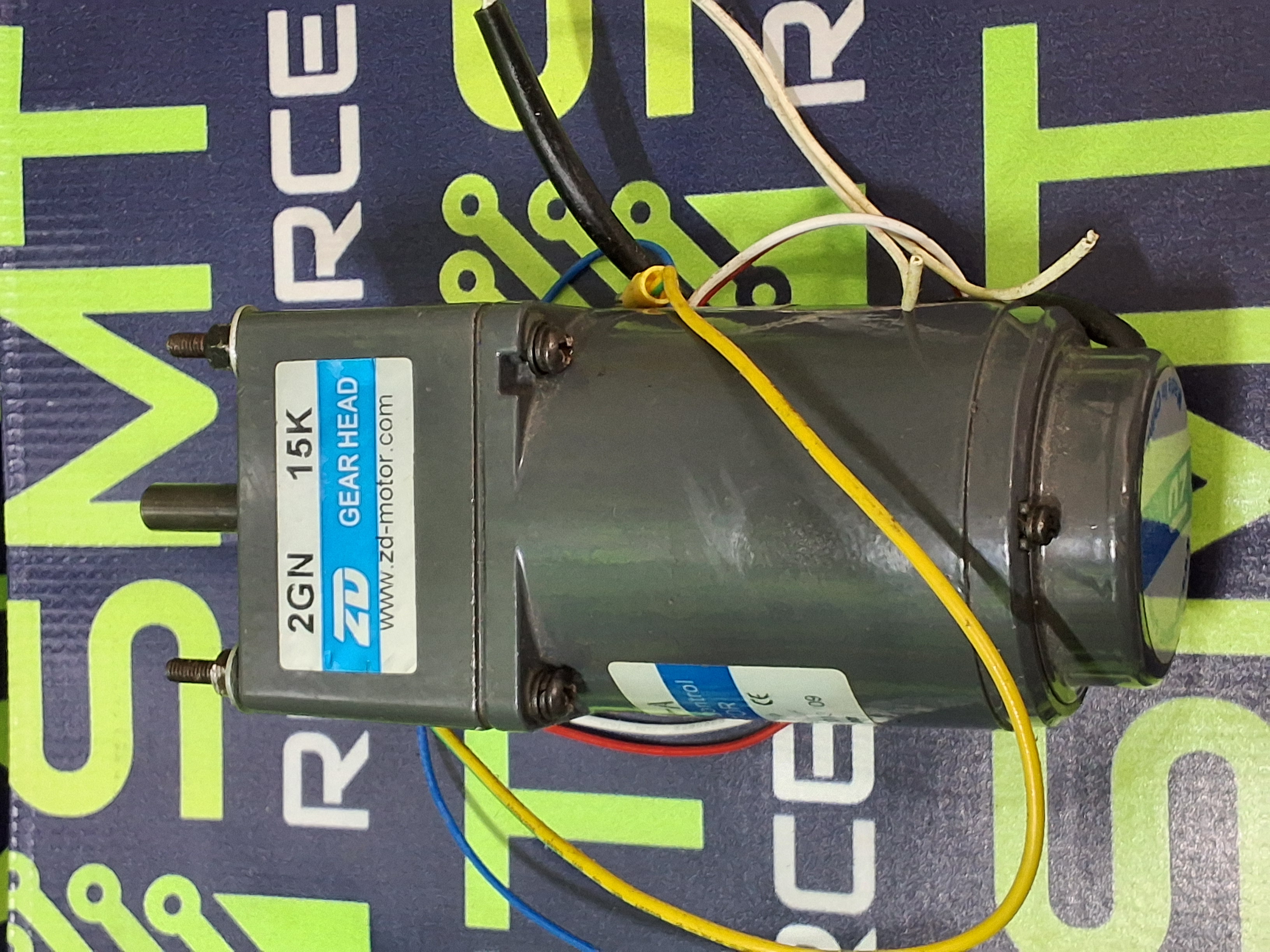 Used ZD 3IK15RGN-A INDUCTION MOTOR WITH 3GN15K GEAR HEAD
