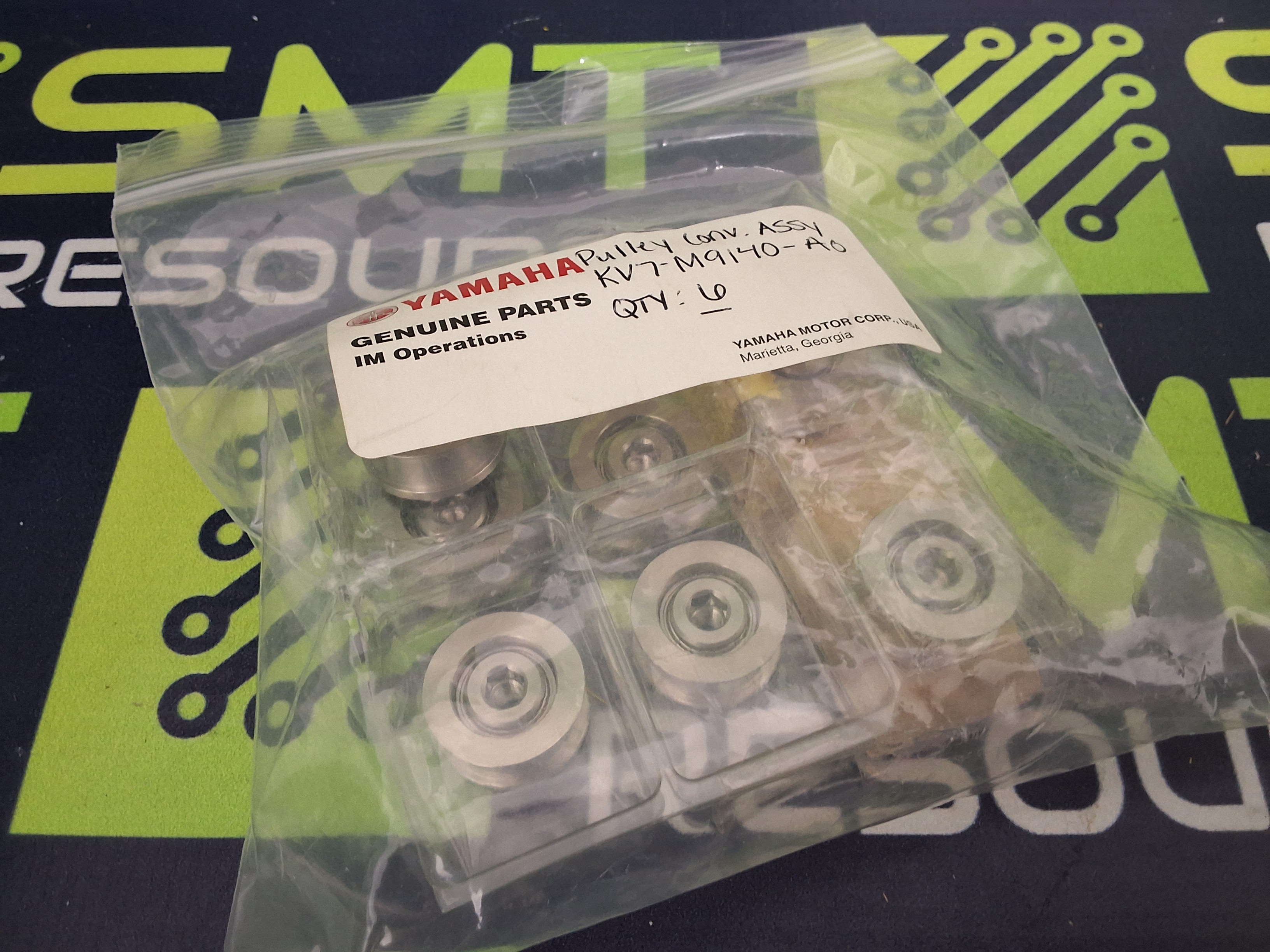 YAMAHA KV7-M9140-A0 PULLEY CONVEYOR ASSEMBLY / BELT TRANSFER PULLEY - BRAND NEW