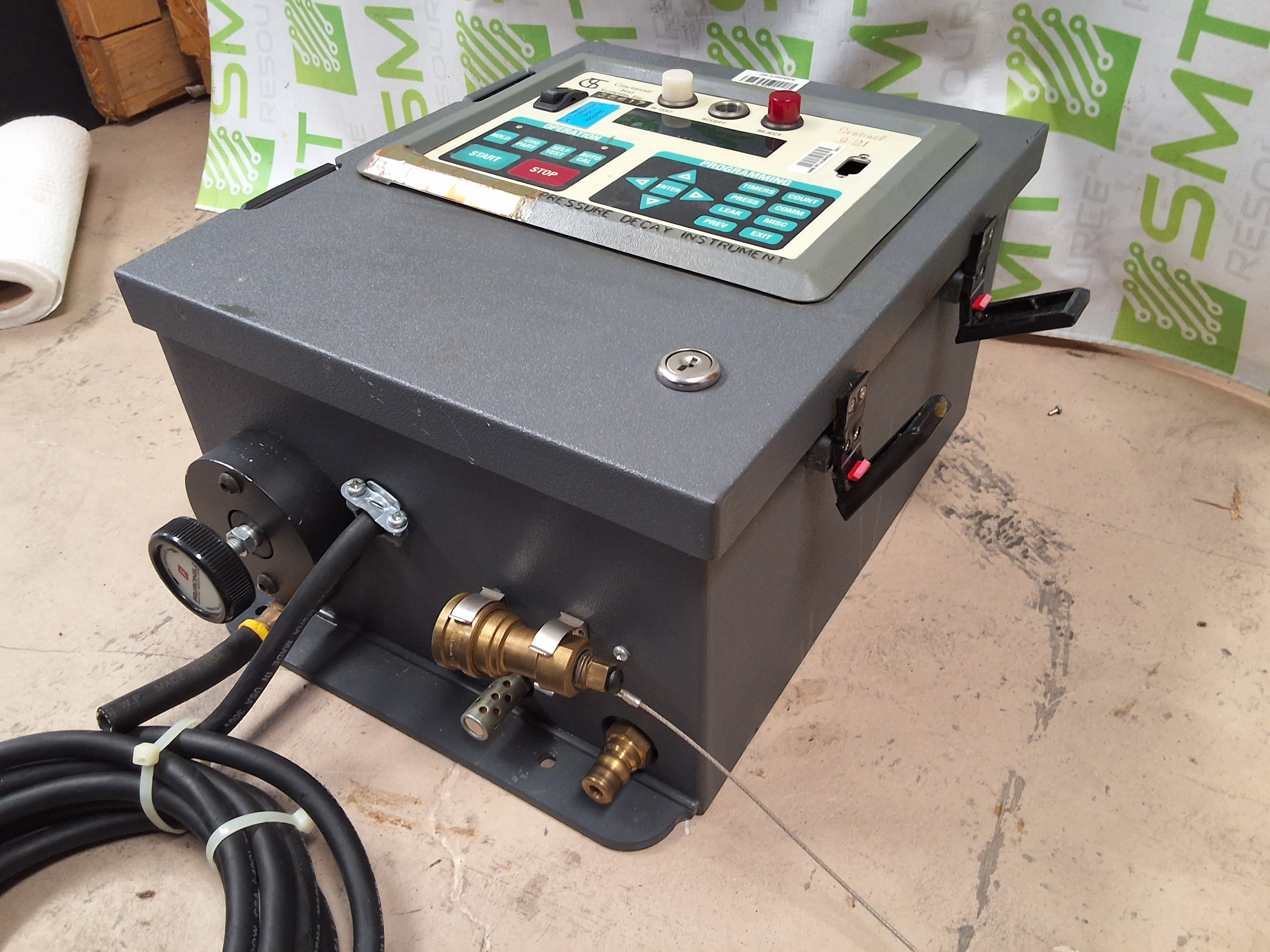 Used CINCINNATI TEST SYSTEMS SENTINEL I-21 PRESSURE DECAY LEAK TESTER / INSTRUMENT I21-S-15