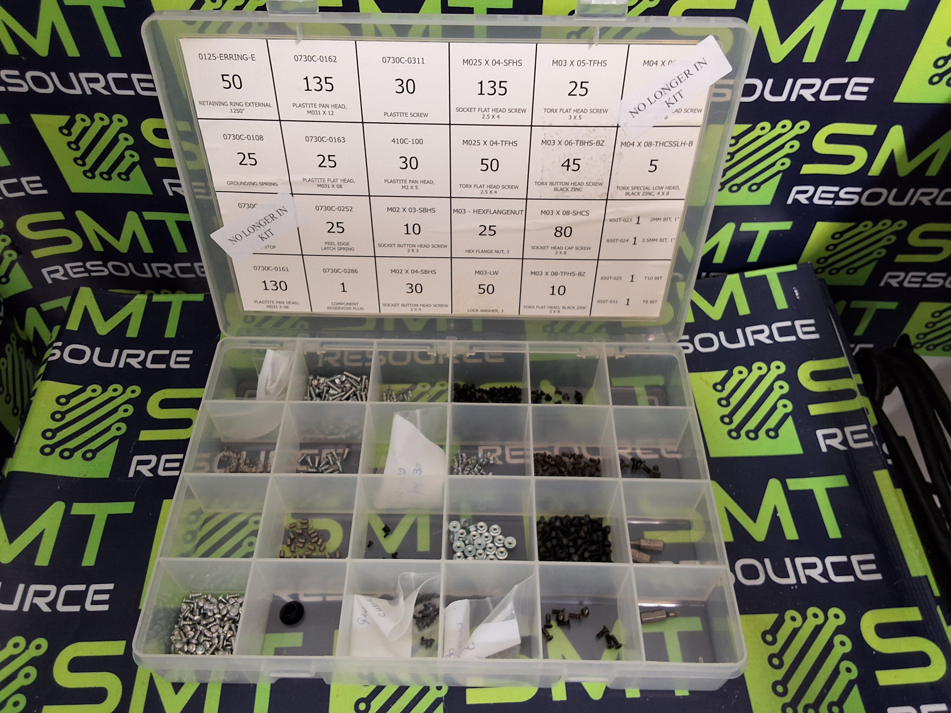 Used UNIVERSAL INSTRUMENTS 50912601 GREEN/GOLD TAPE FEEDER HARDWARE KIT