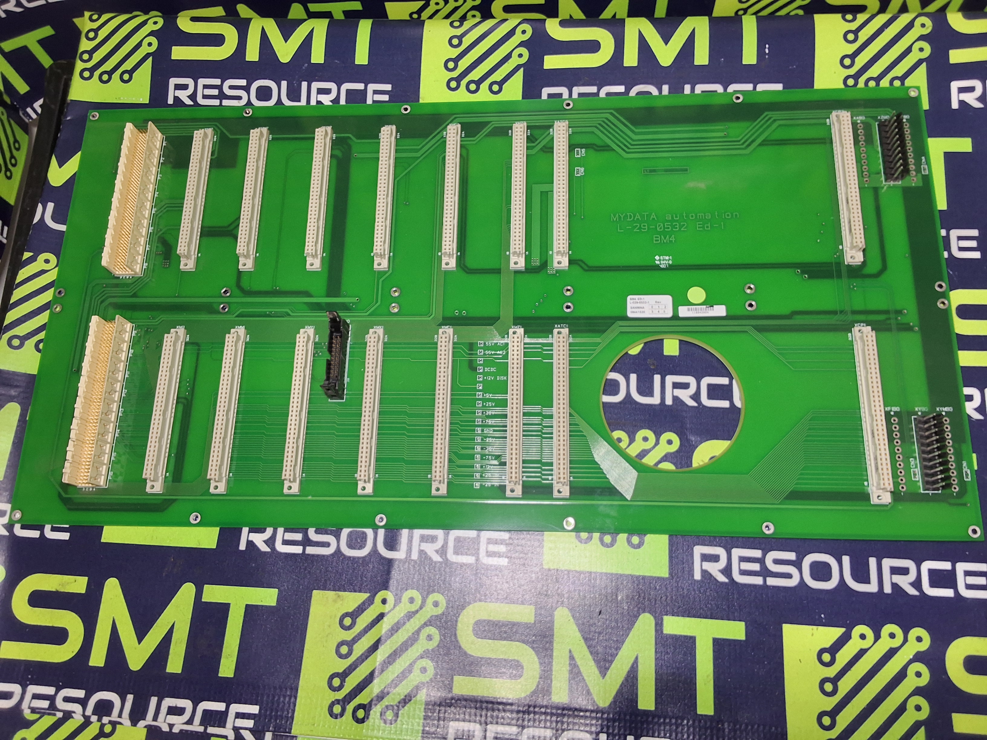 Used MyData BM4 ED-1 L-029-0532-1 BACK PLANE PCB L-029-0532