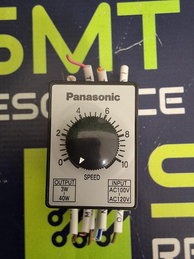 Used PANASONIC MGSDA1 SPEED CONTROLLER 50/60Hz 1-PHASE 100-120V 1A
