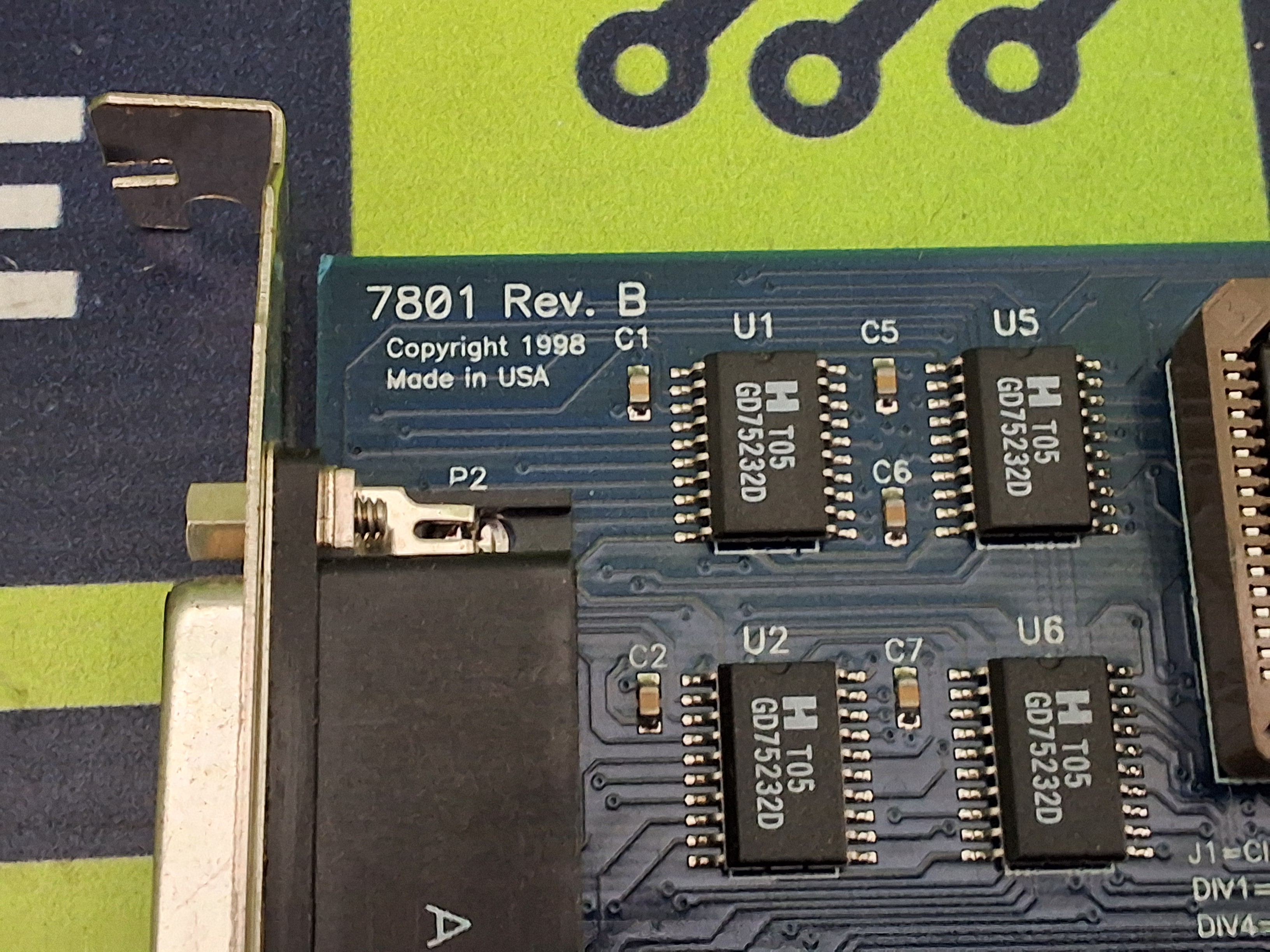 Used SeaLevel SYSTEMS 7801 CIRCUIT BOARD REV. B