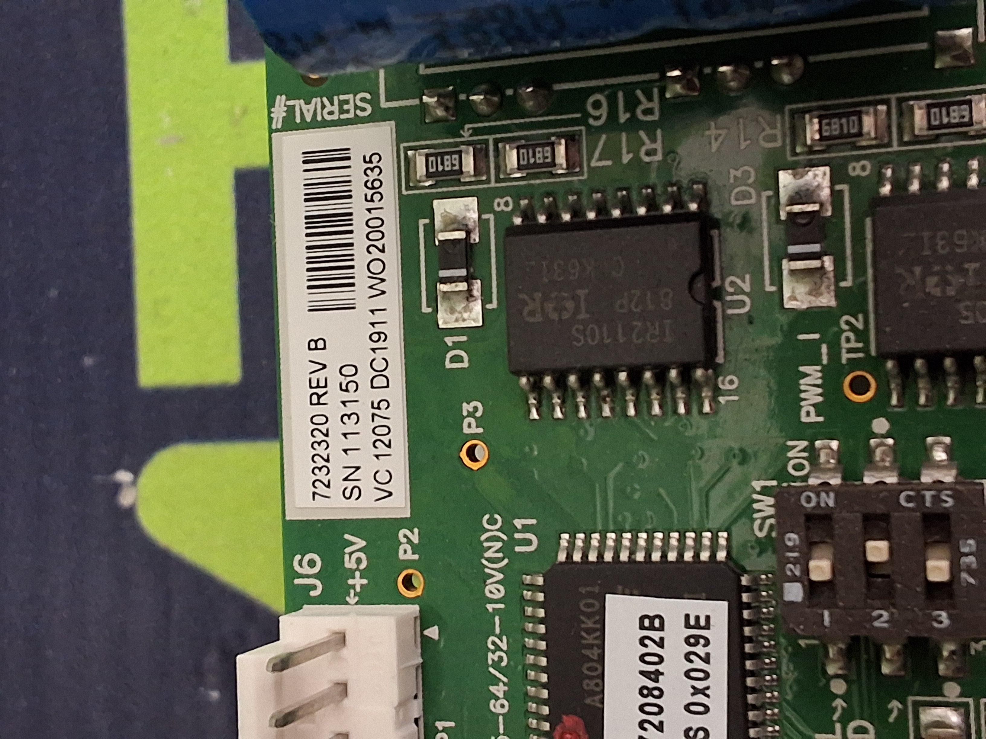 Used ASYMTEK NORDSON 7232320 CIRCUIT BOARD REV. B