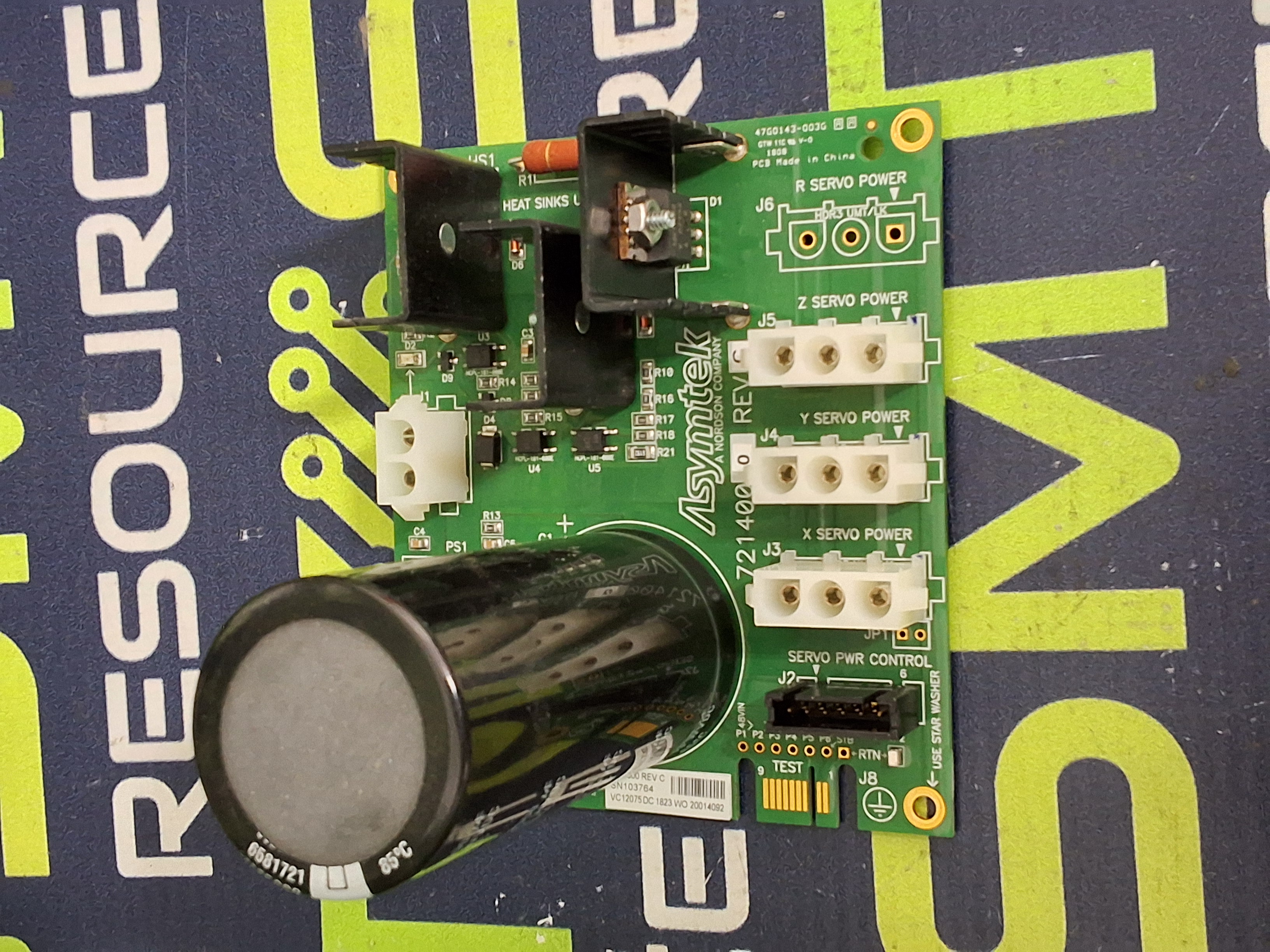 Used ASYMTEK NORDSON 721400 MOTION CONTROL AND SERVO BOARD 7214000 REV C