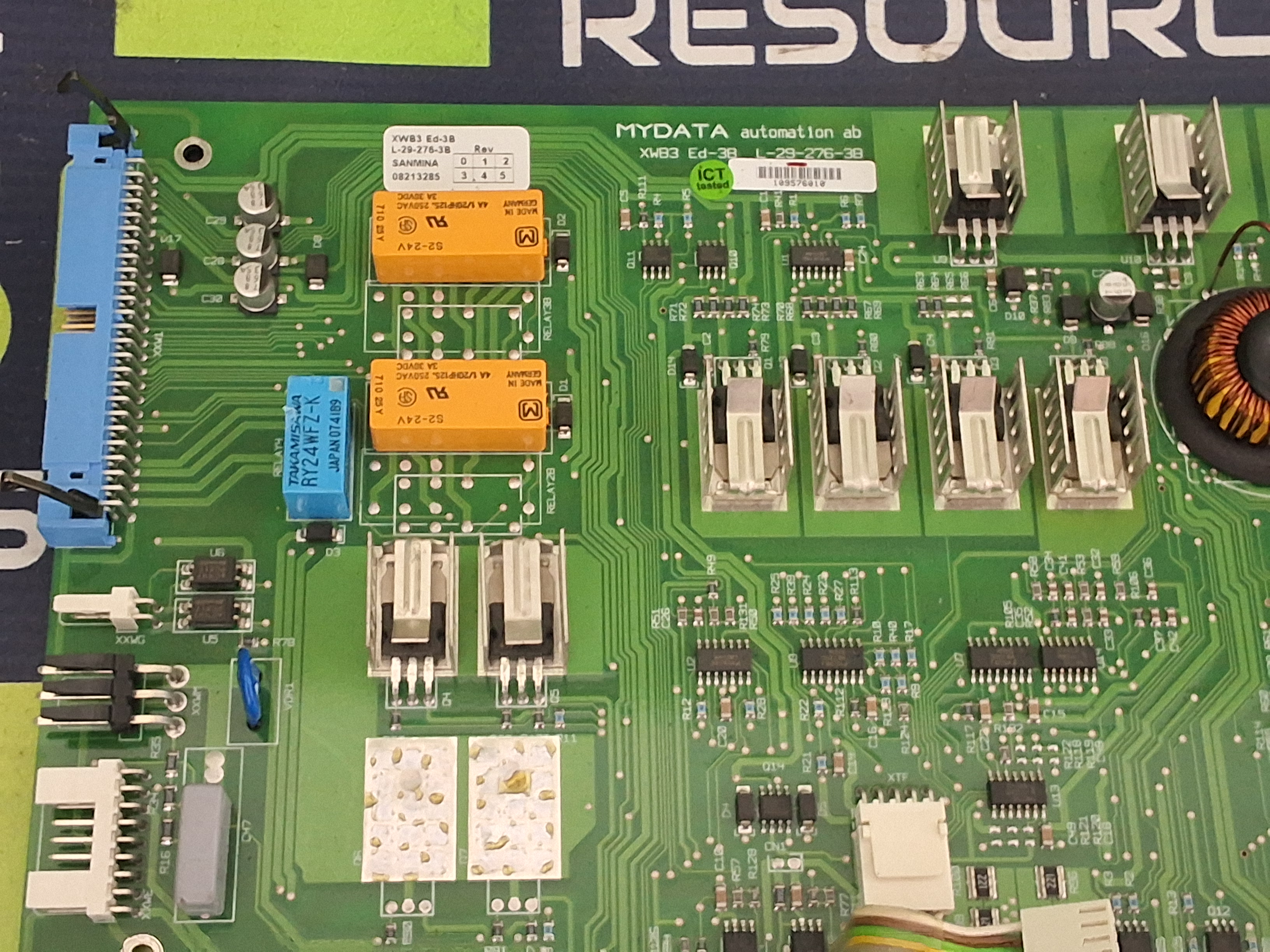 Used MYDATA XWB3 Ed-3B L-29-276-3B CIRCUIT BOARD