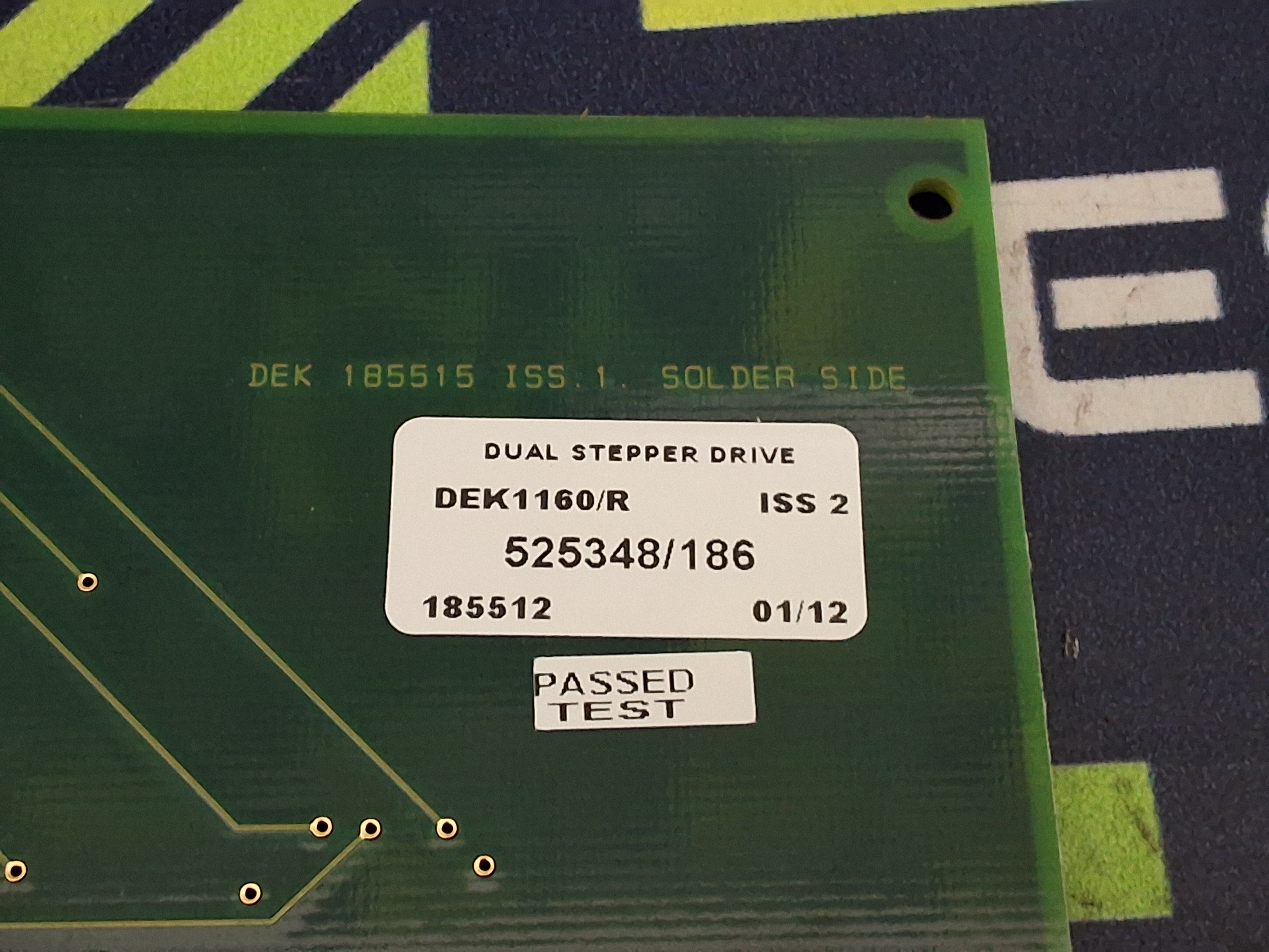 Used DEK 185512 DUAL STEPPER SM2 BOARD