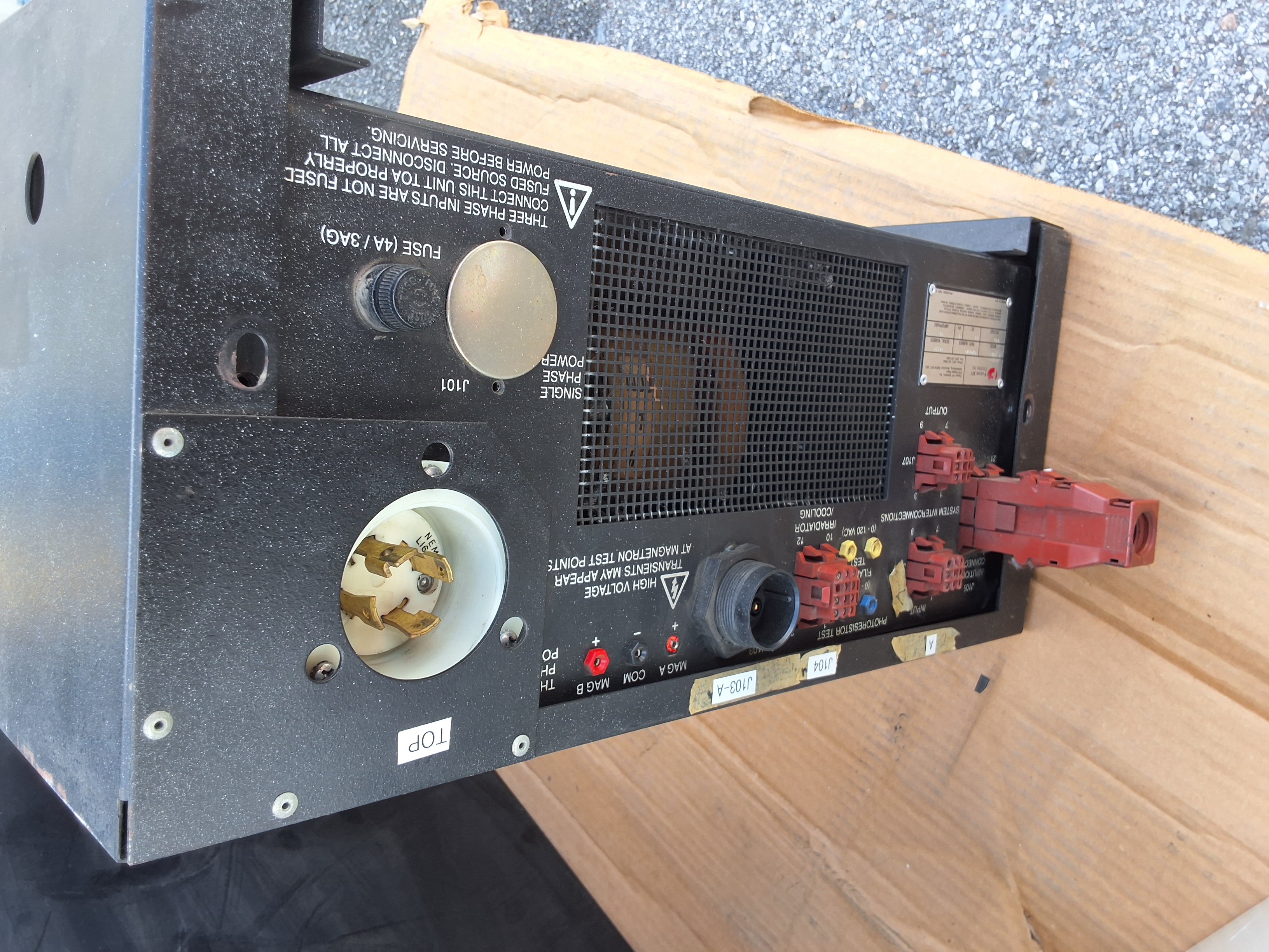 Used FUSION UV SYSTEMS P150 / 078871 POWER SUPPLY 3-PHASE 480V 10A 60Hz