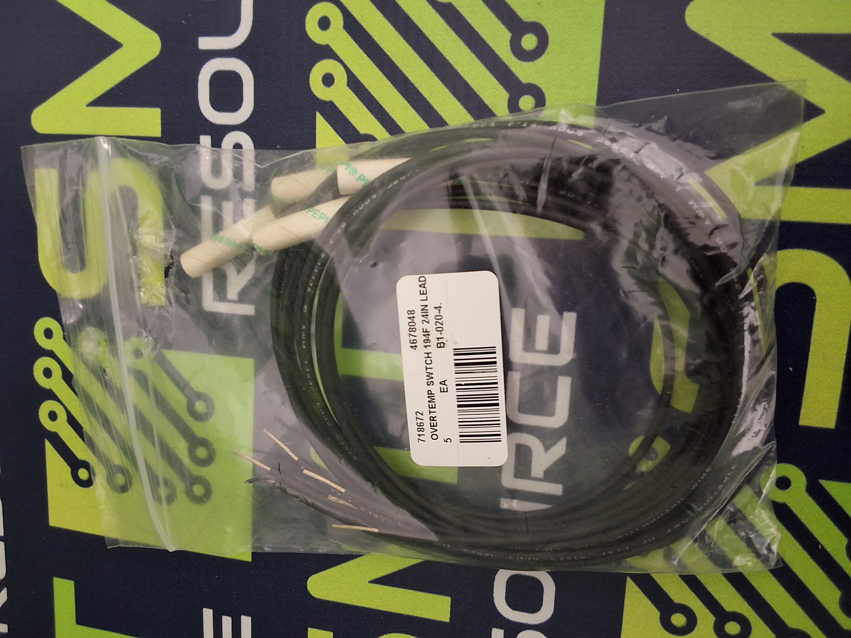 718672 OVERTEMP SWITCH 194F 24in LEAD 4678048 B1-020-4 - BRAND NEW
