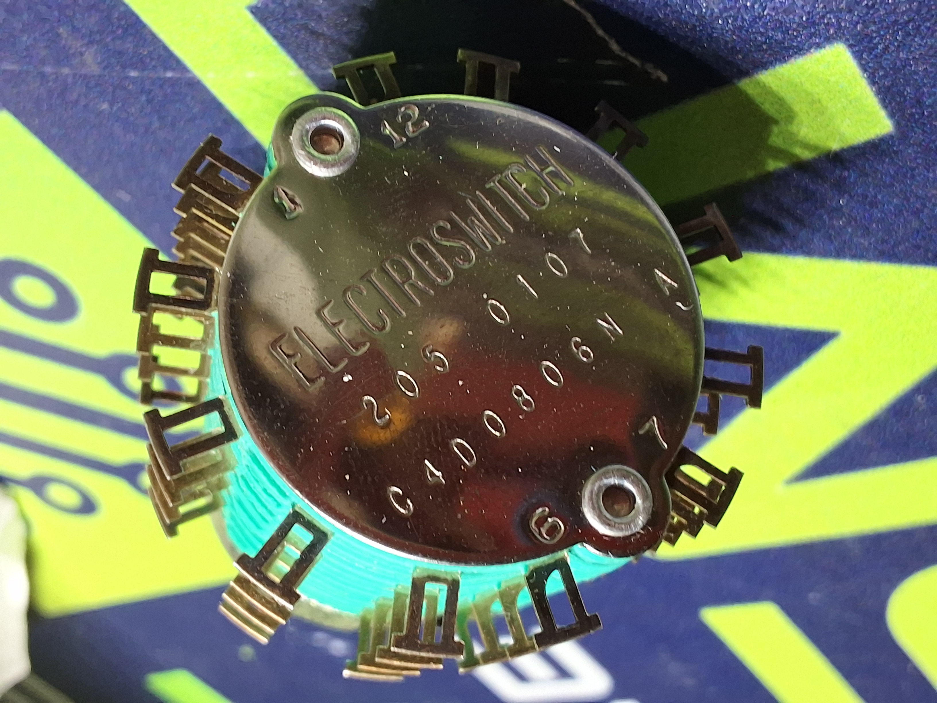 ELECTROSWITCH C4D0806N-A ROTARY SWITCH 8POLES 205 0107 - BRAND NEW