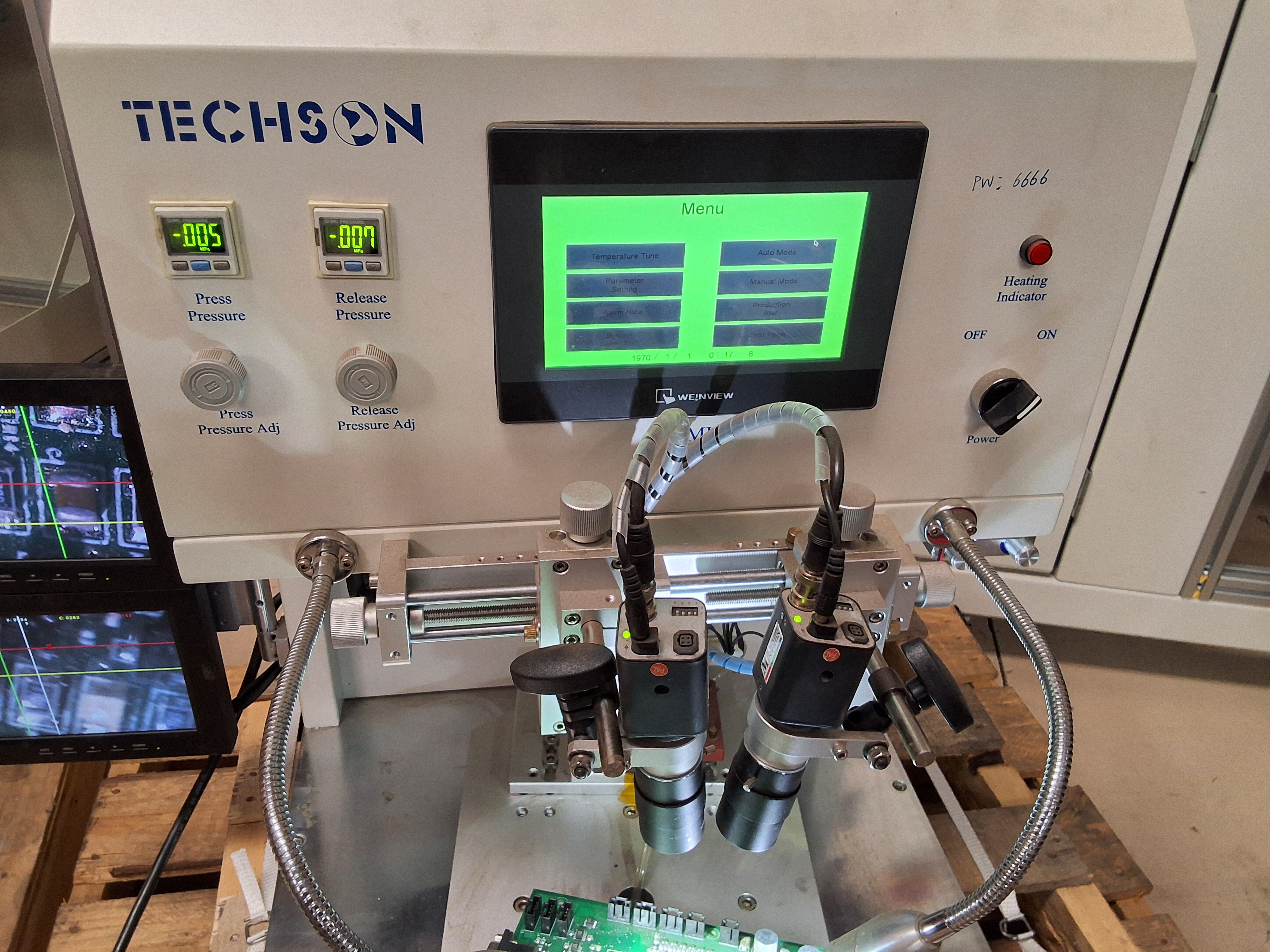 Used TECHSON TECHNOLOGY TS-P64DMU-R-SW BGA REWORK STATION MACHINE