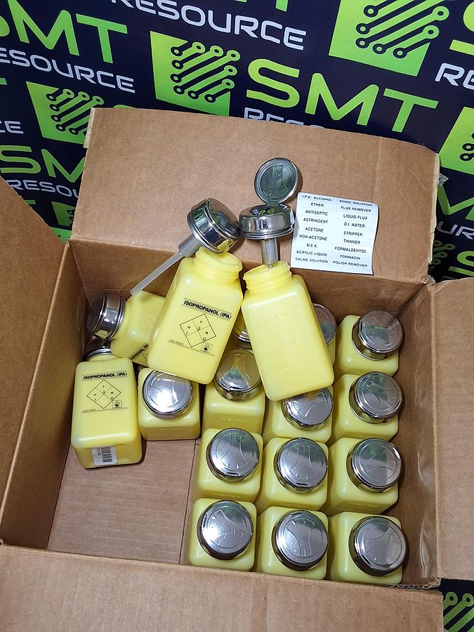 MENDA YELLOW 6oz ONE-TOUCH LIQUID DISPENSER PUMP - LOT OF 17 - BRAND NEW