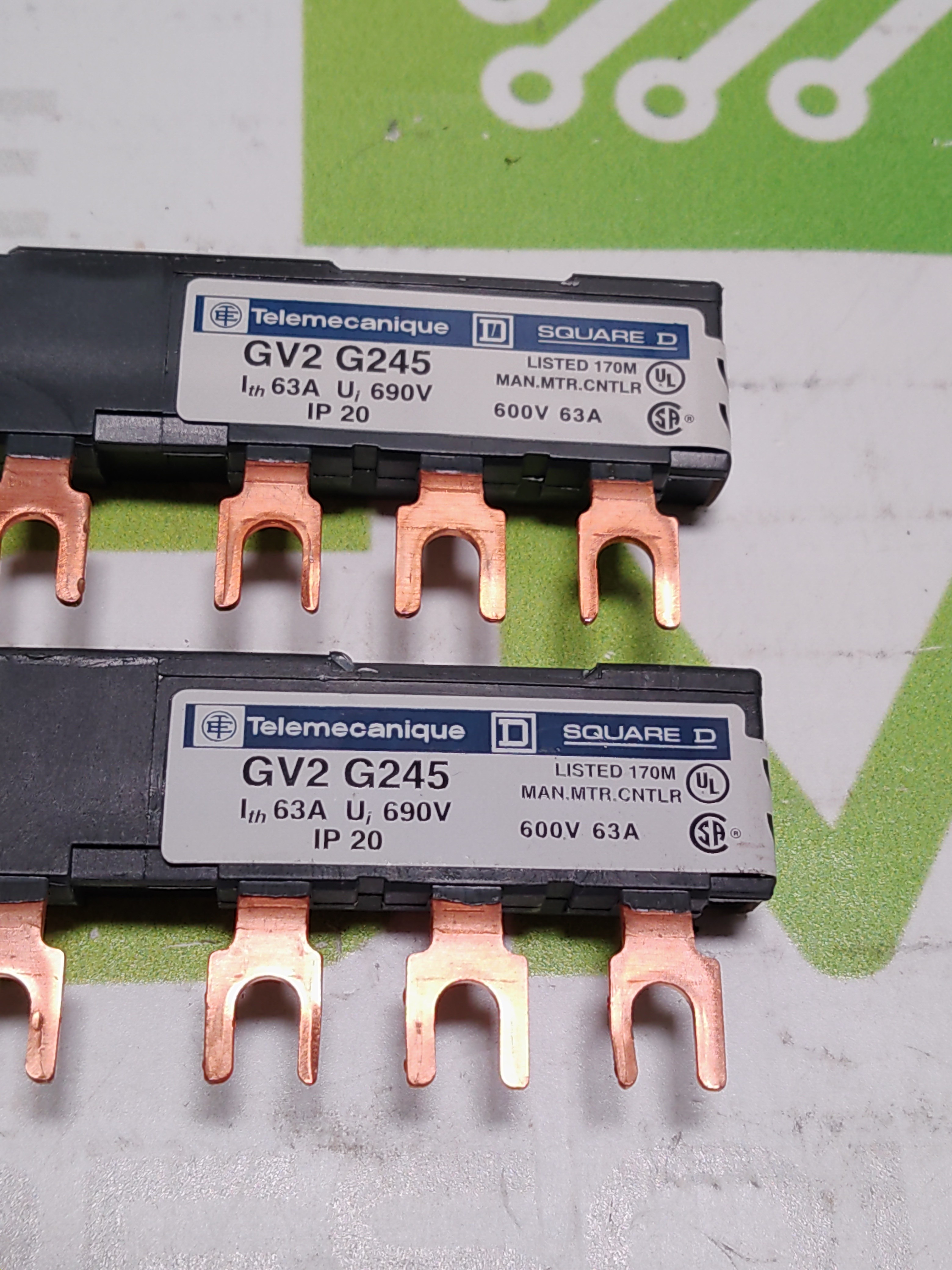 Used TELEMECANIQUE GV2 G245 SQUARE D BUSBAR 