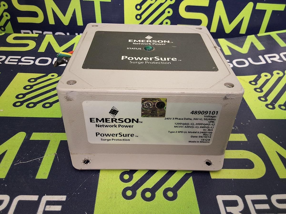 Used EMERSON 48909101 SURGE PROTECTION 240V 3-PHASE 3W 50/60Hz 