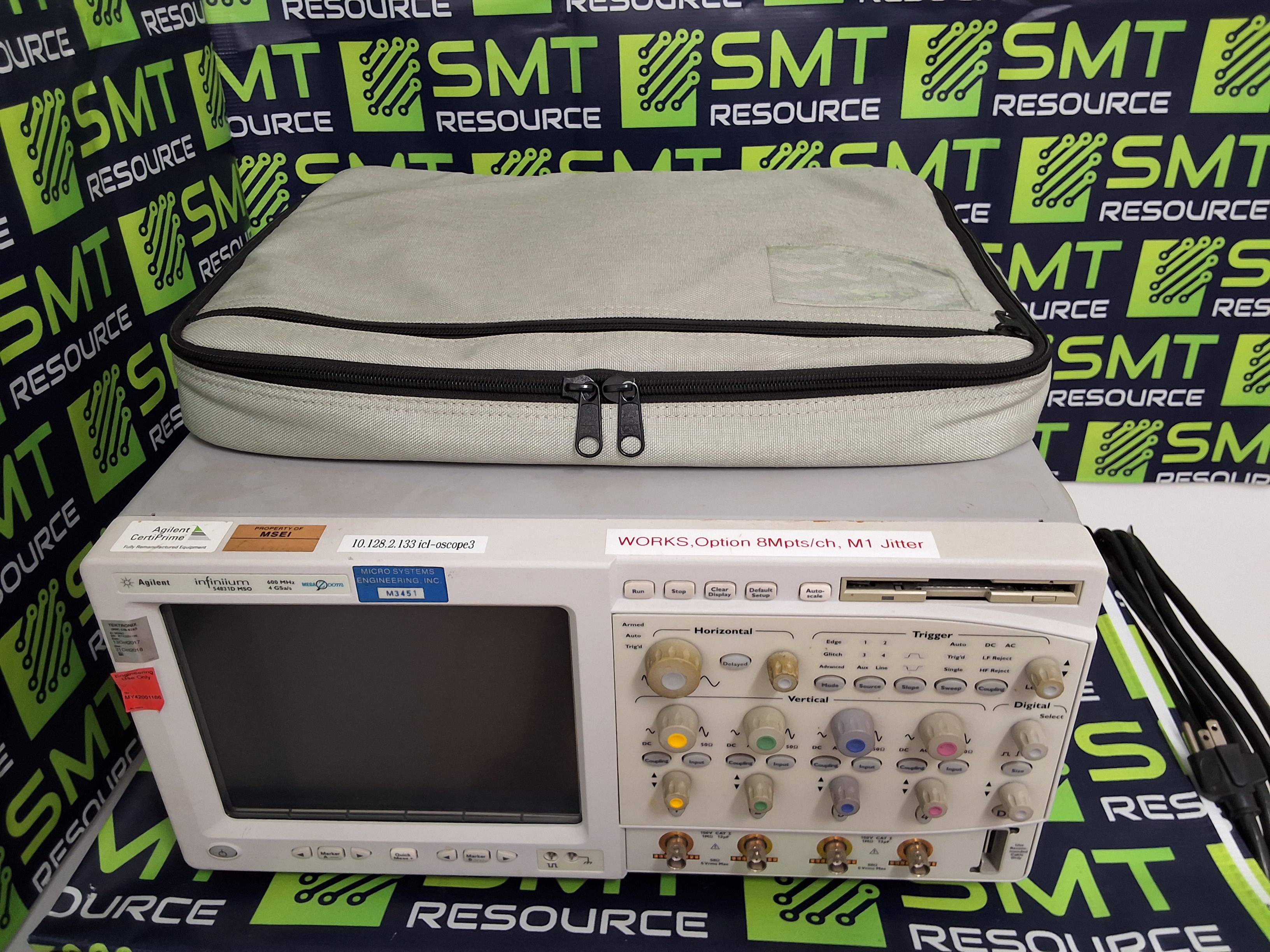 Used AGILENT INFINIIUM 54831D MSO 600 MHz 4 GSa/s