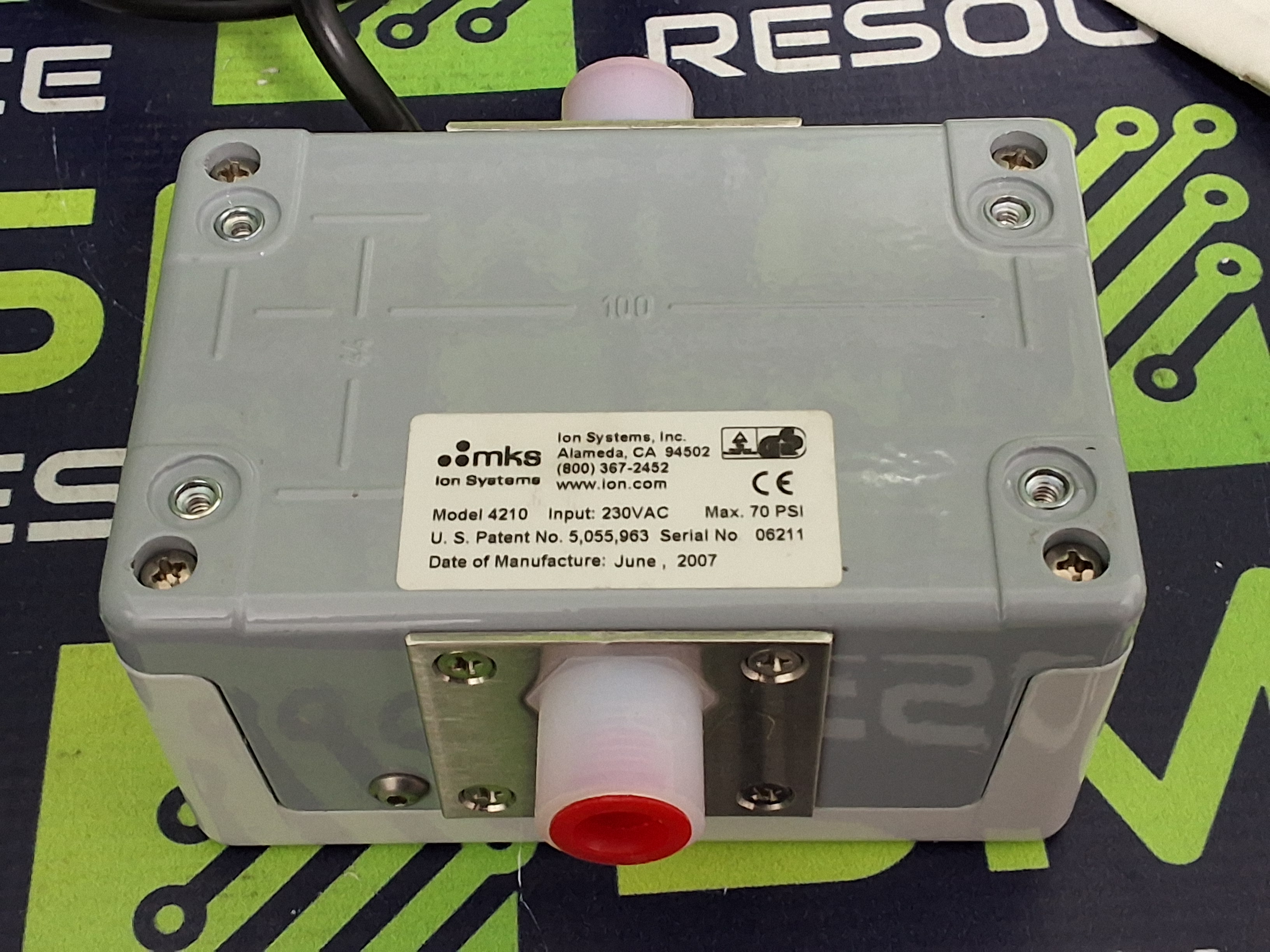 ION SYSTEMS MODEL: 4210 IN-LINE AIR IONIZER - BRAND NEW