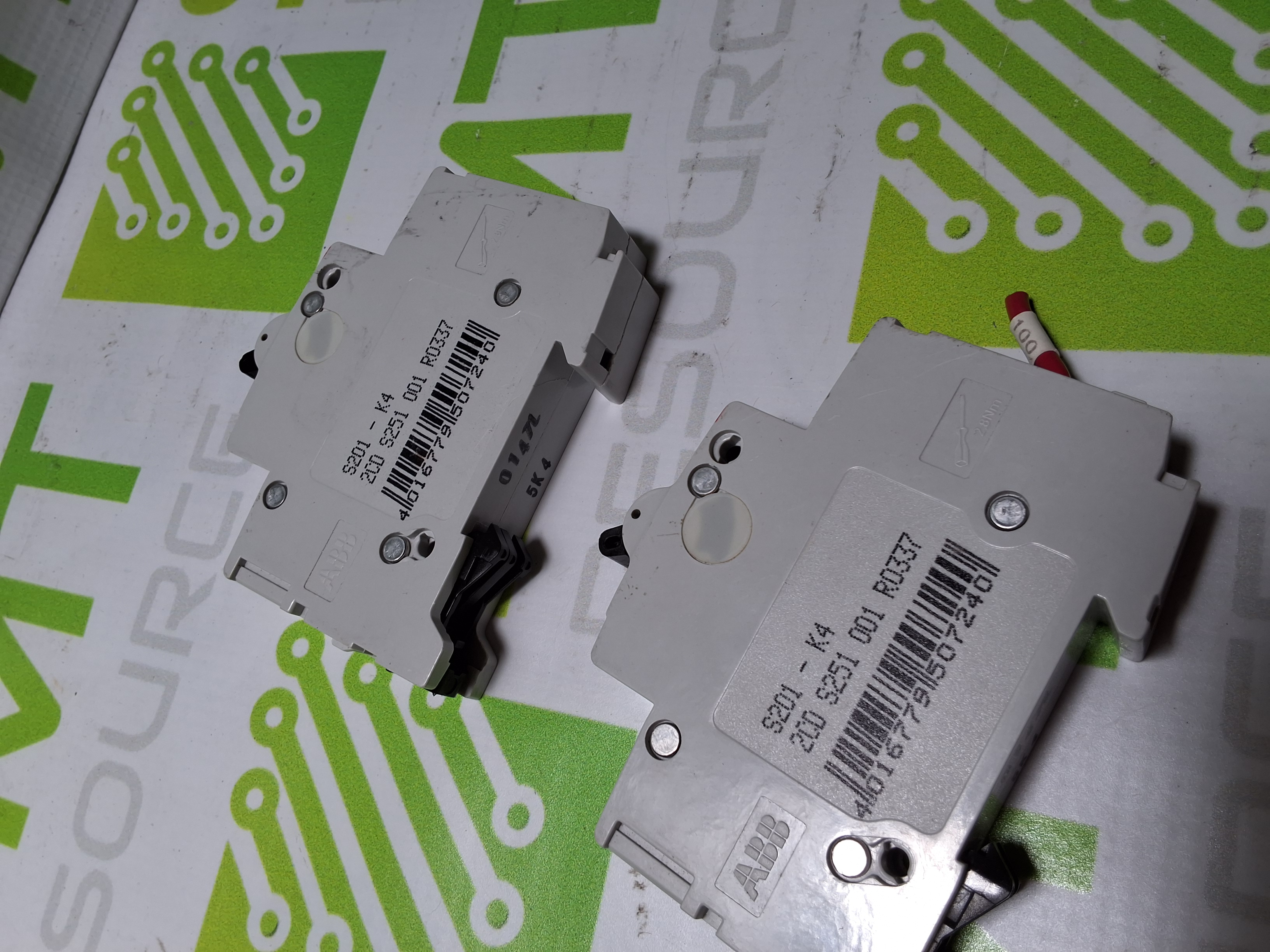 Used ABB S201 K4A 1-POLE 277V CIRCUIT BREAKER