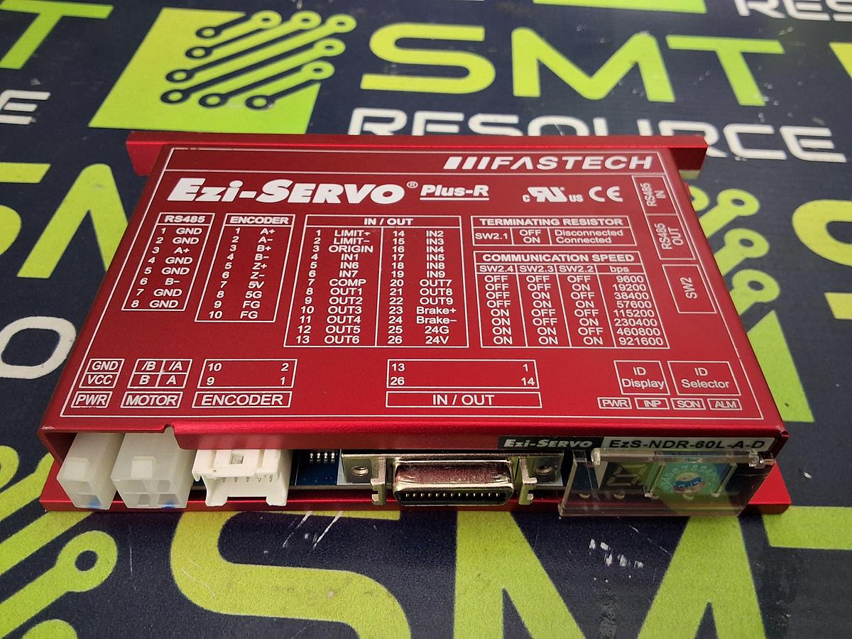 Used FASTECH EzS-NDR-60L-A-D Ezi-SERVO Plus-R CLOSED LOOP STEPPING SYSTEM 24VDC 4A