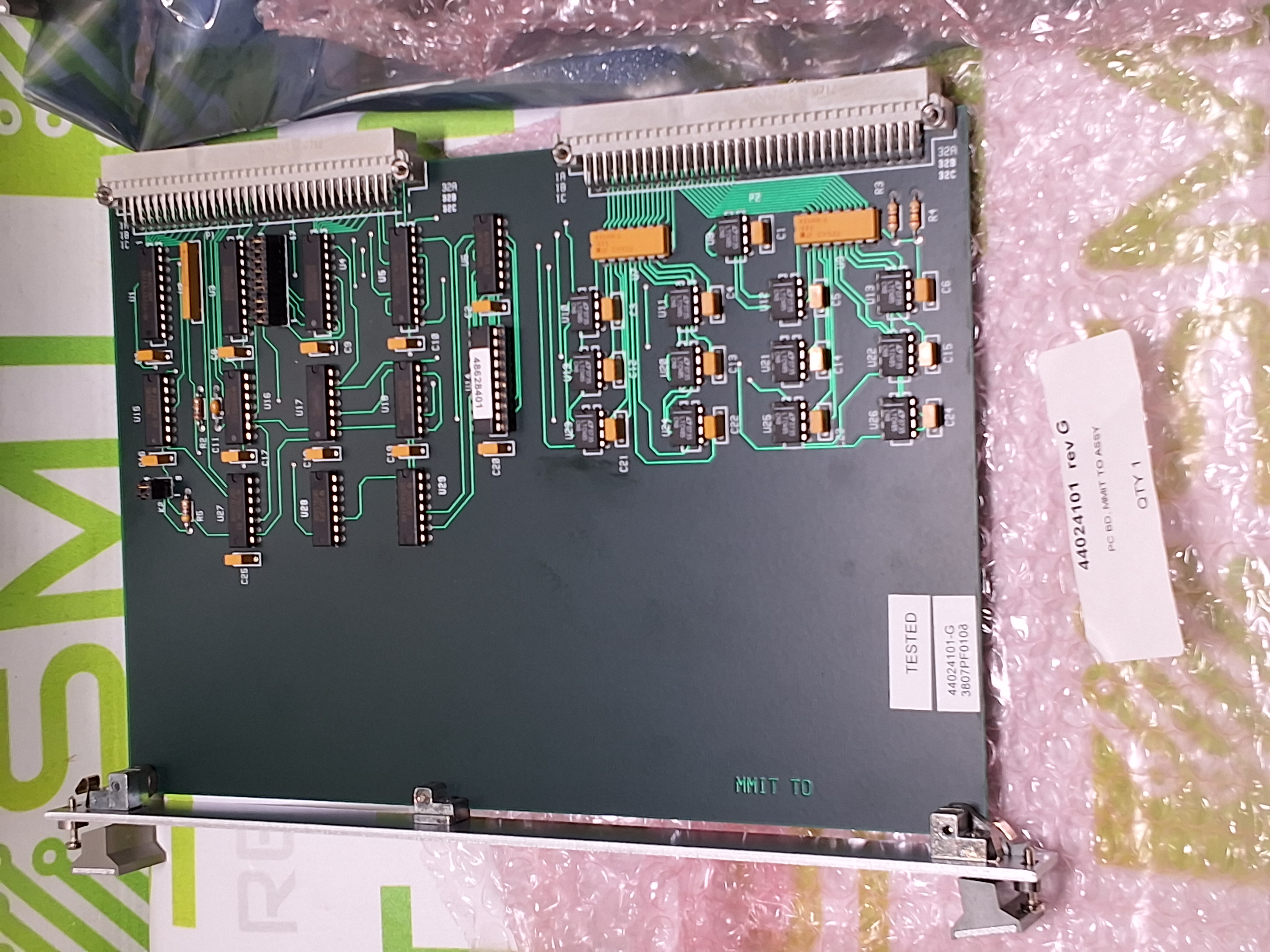 Used UNIVERSAL INDUSTRIES 44024101 REV. G MMIT I/O ASSEMBLY BOARD