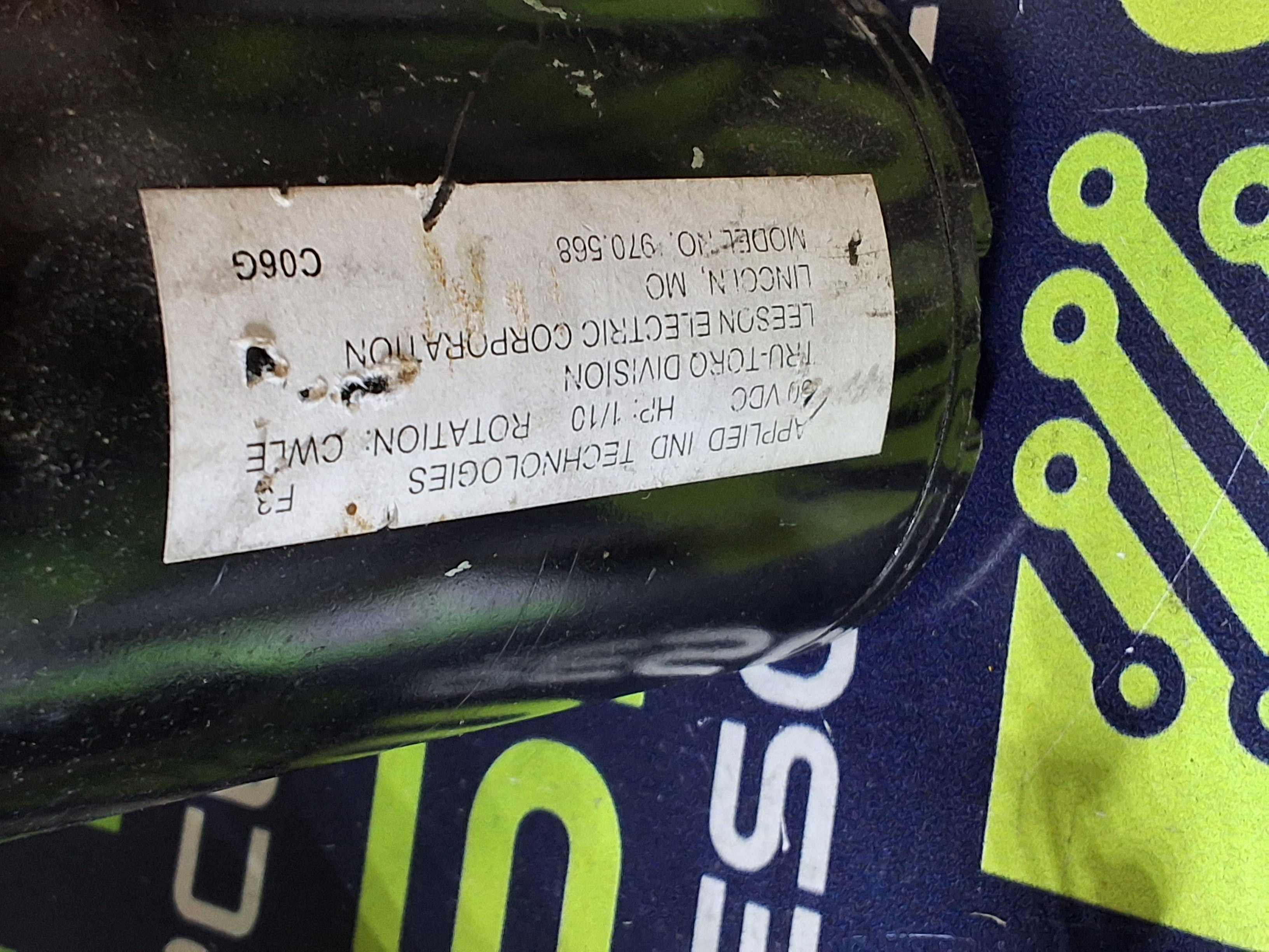 Used LEESON 970.568 ELECTROVERT REFLOW SOLDERING SPIN MOTOR