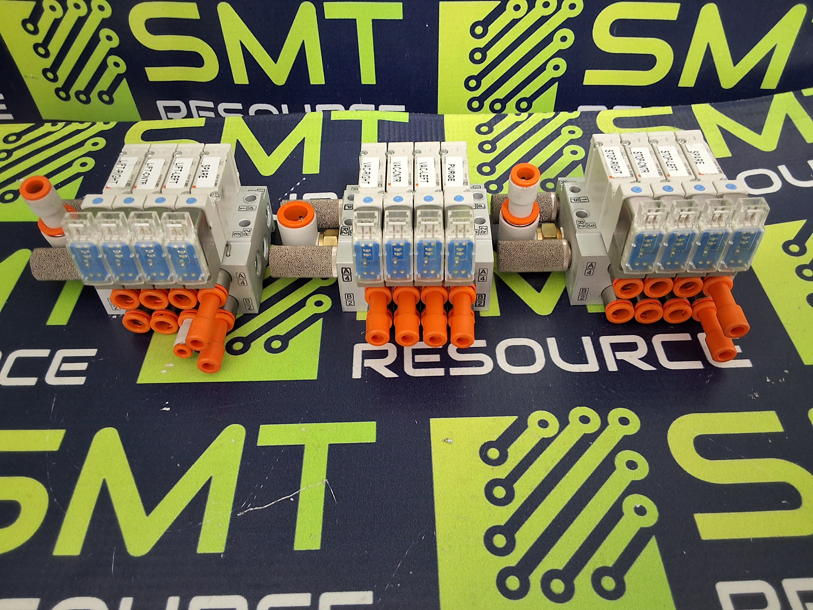 Used SMC VV5QZ15-04-DAK00015 MANIFOLD ASSEMBLY