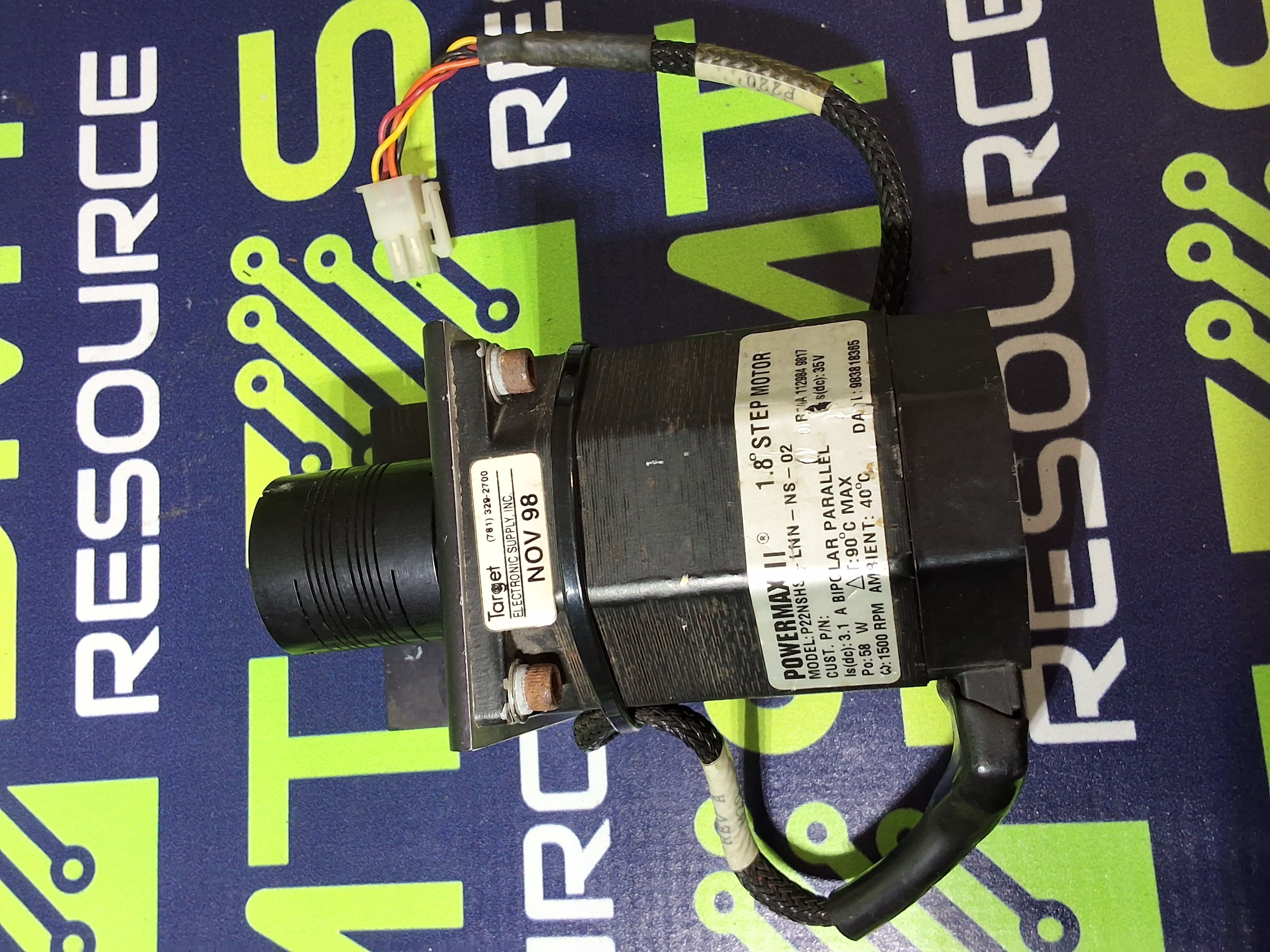 Used POWERMAX II P22NSHS-LNN-NS-02 STEP MOTOR