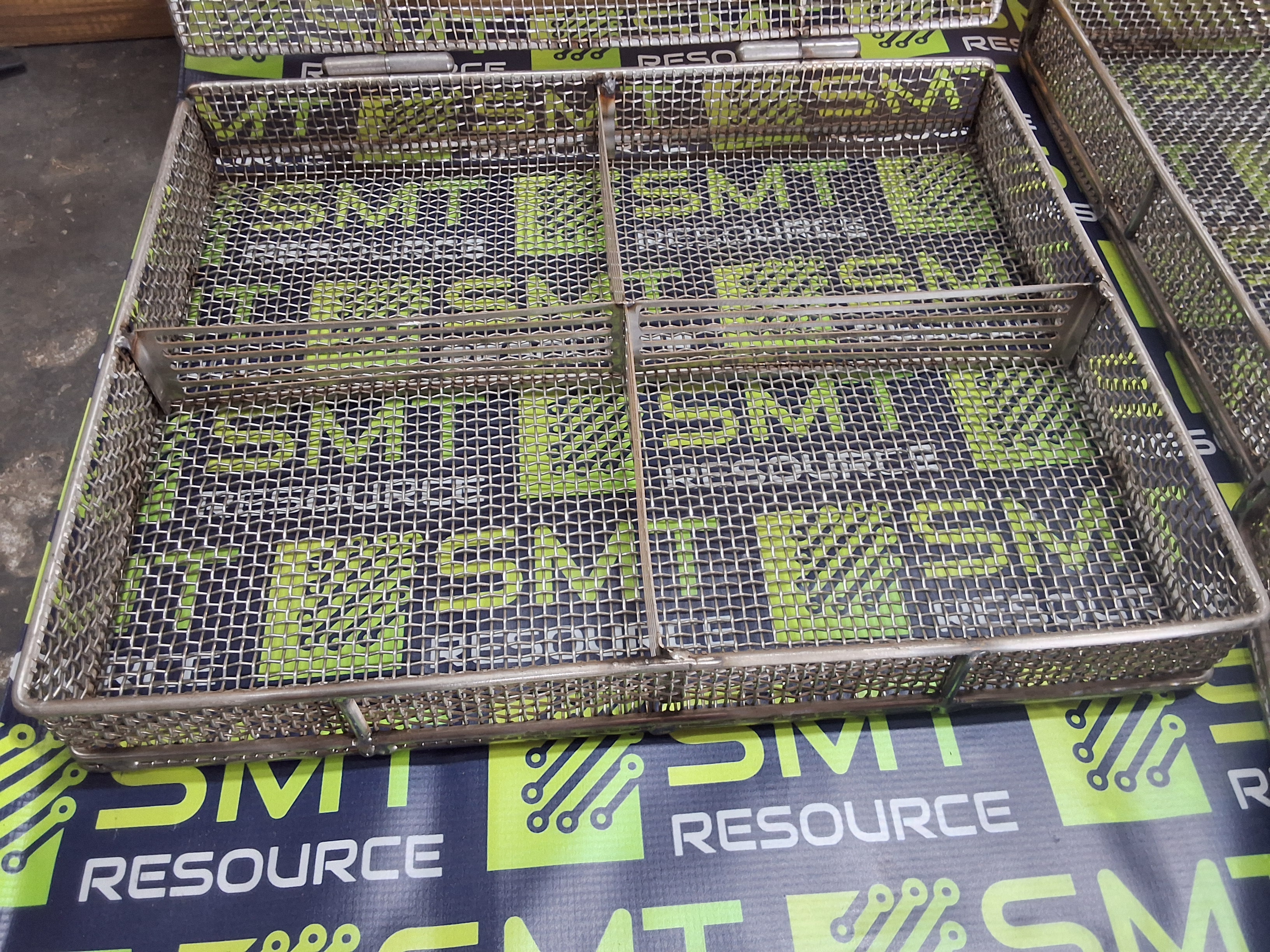 Used STAINLESS STEEL WIRE MESH PCB WASH BASKET 
