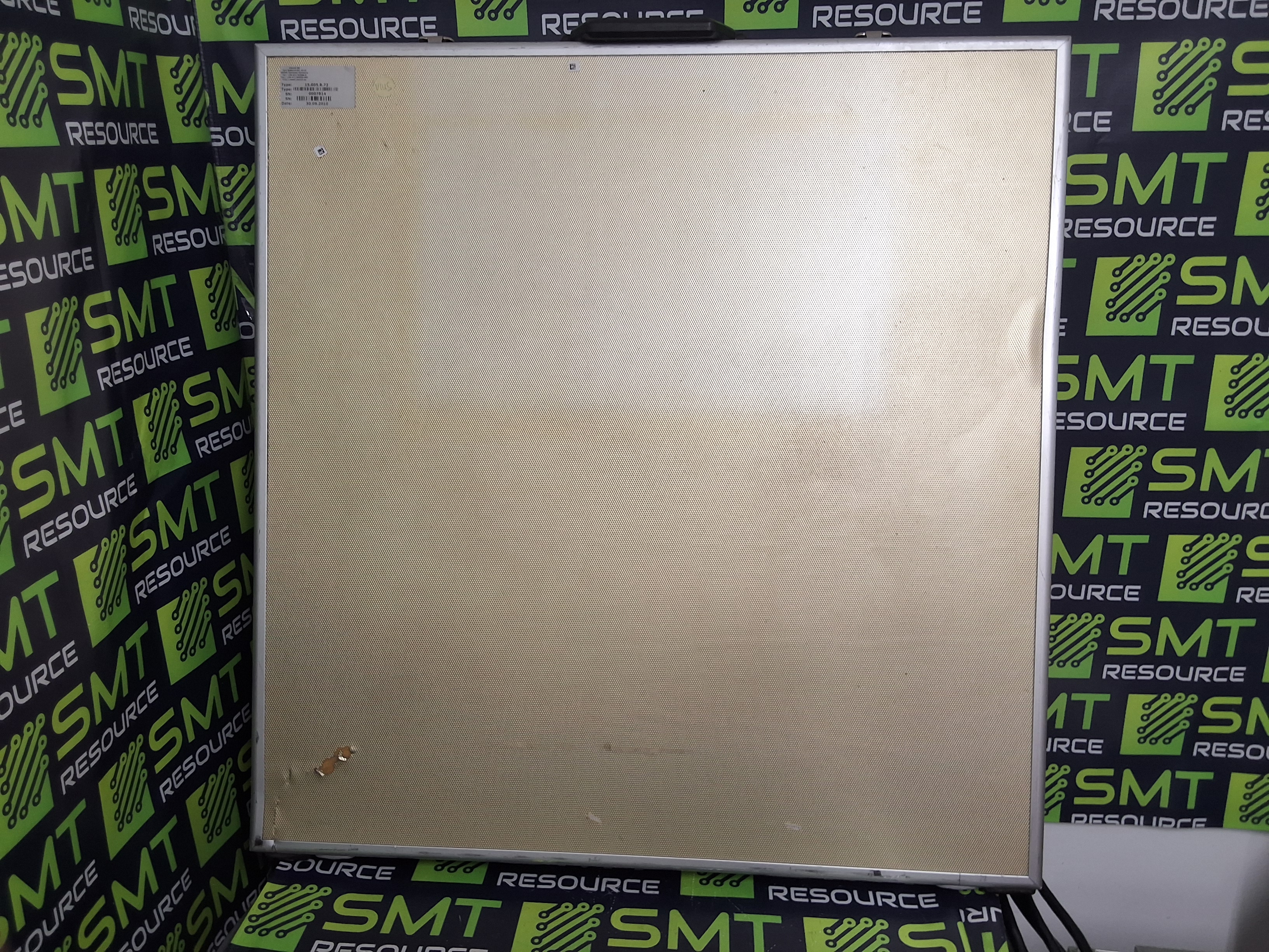 Used VISCOM AG AOI/AXI 15.005.B.72 CALIBRATION GLASS PLATE