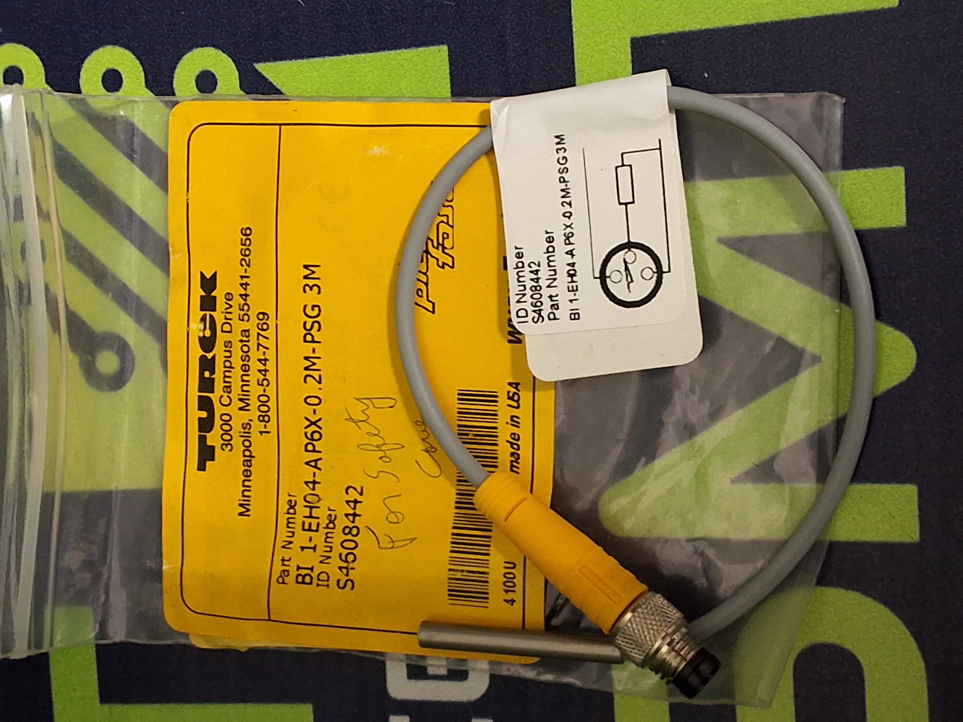 TURCK BI 1-EH04-AP6X-0.2M-PSG 3M INDUCTIVE PROXIMITY SENSOR S4608442 - BRAND NEW