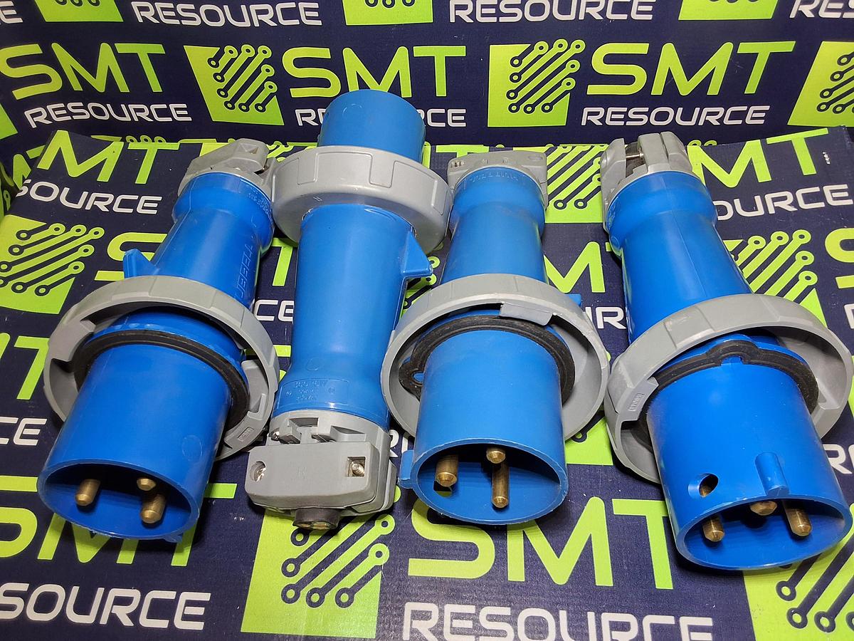 Used HUBBELL 360P6W 60 AMP 250VAC 3-POLE MALE PLUG