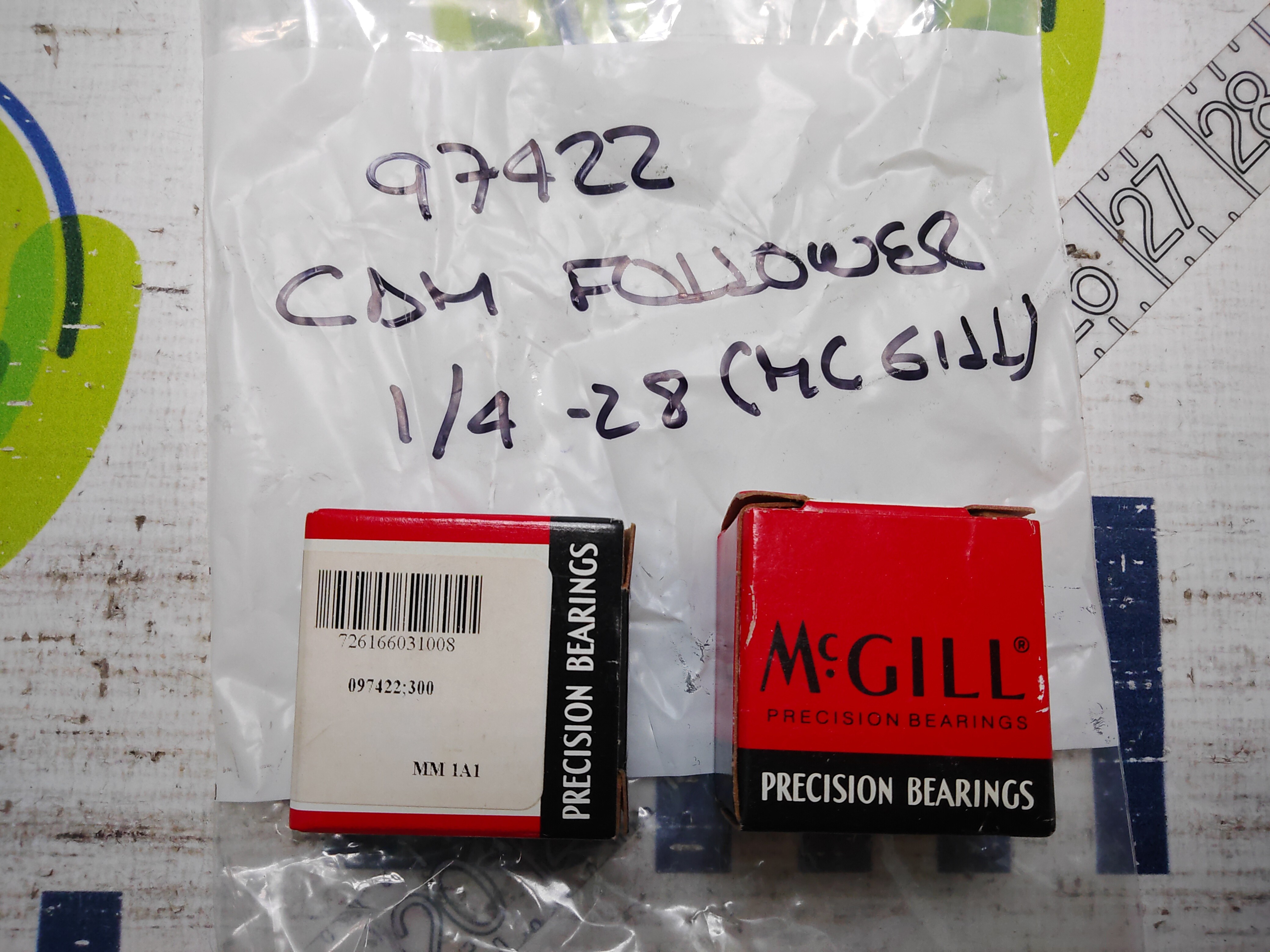 MCGILL CAM FOLLOWER CF 5/8 N SB PRECISION BEARINGS