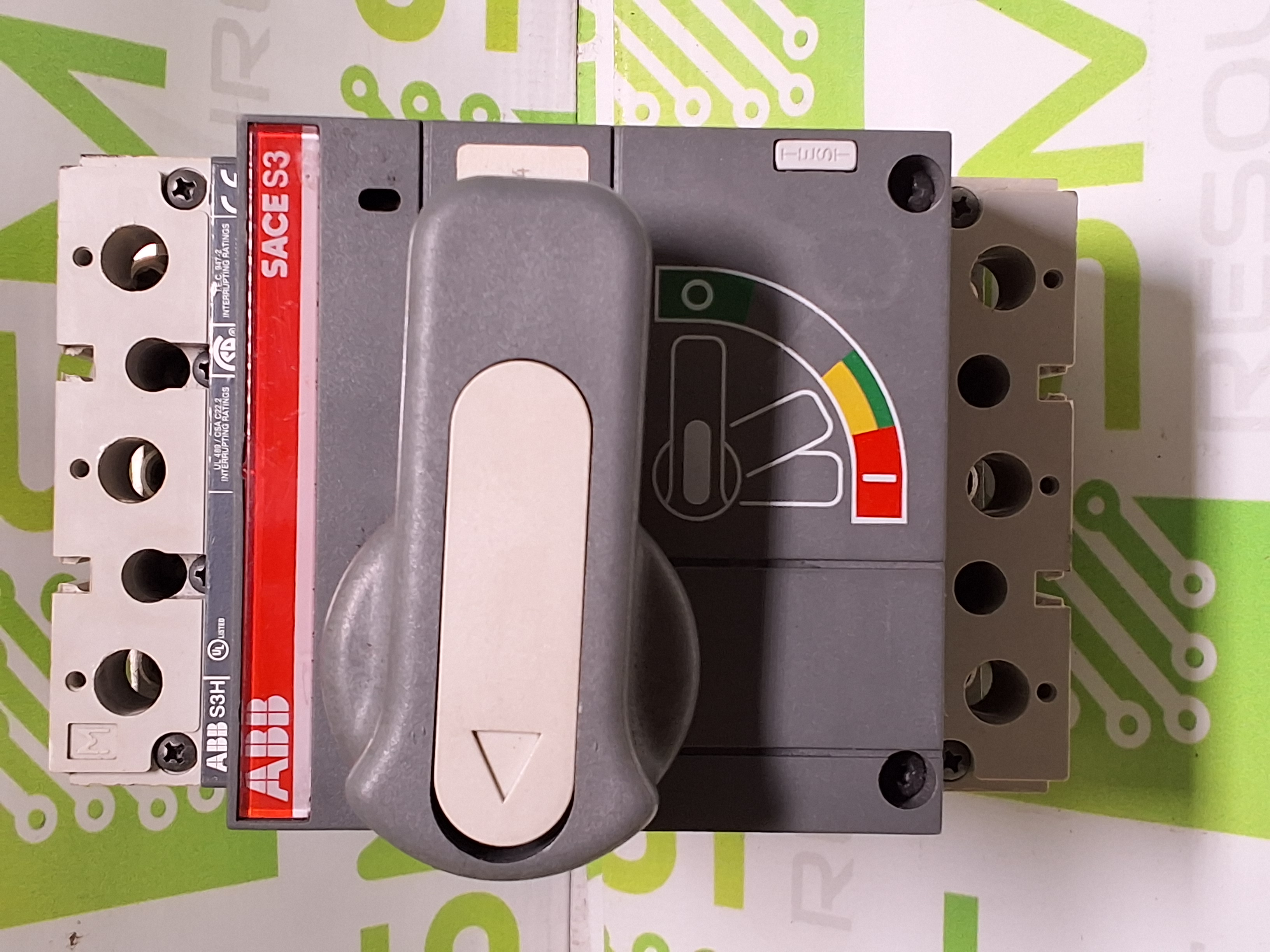 Used ABB SACE S3 S3H 90A 3-POLE CIRCUIT BREAKER 600VAC