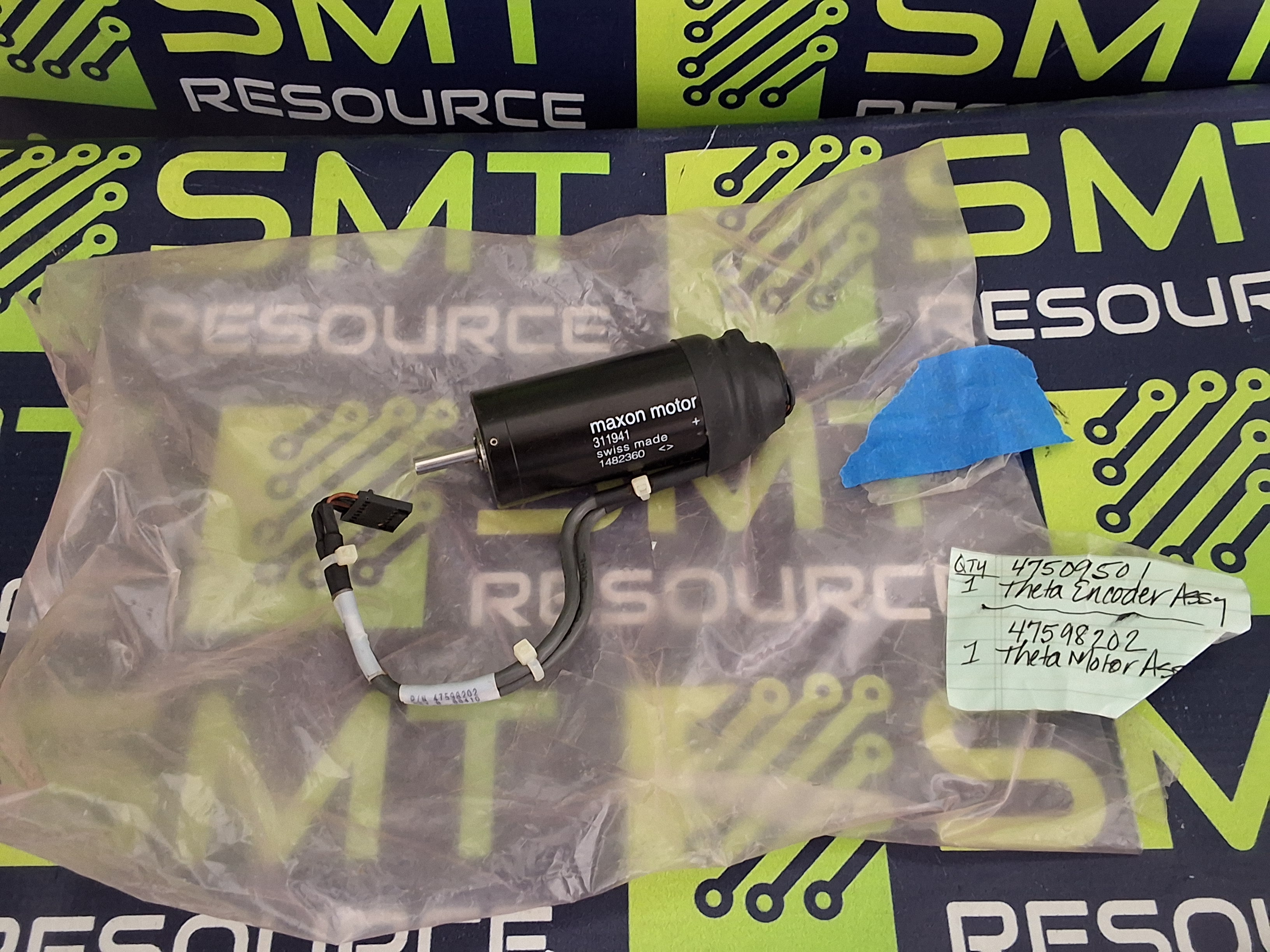 Used MAXON MOTOR UNIVERSAL 47598202 INSTRUMENTS THETA MOTOR ASSEMBLY 1482360 3