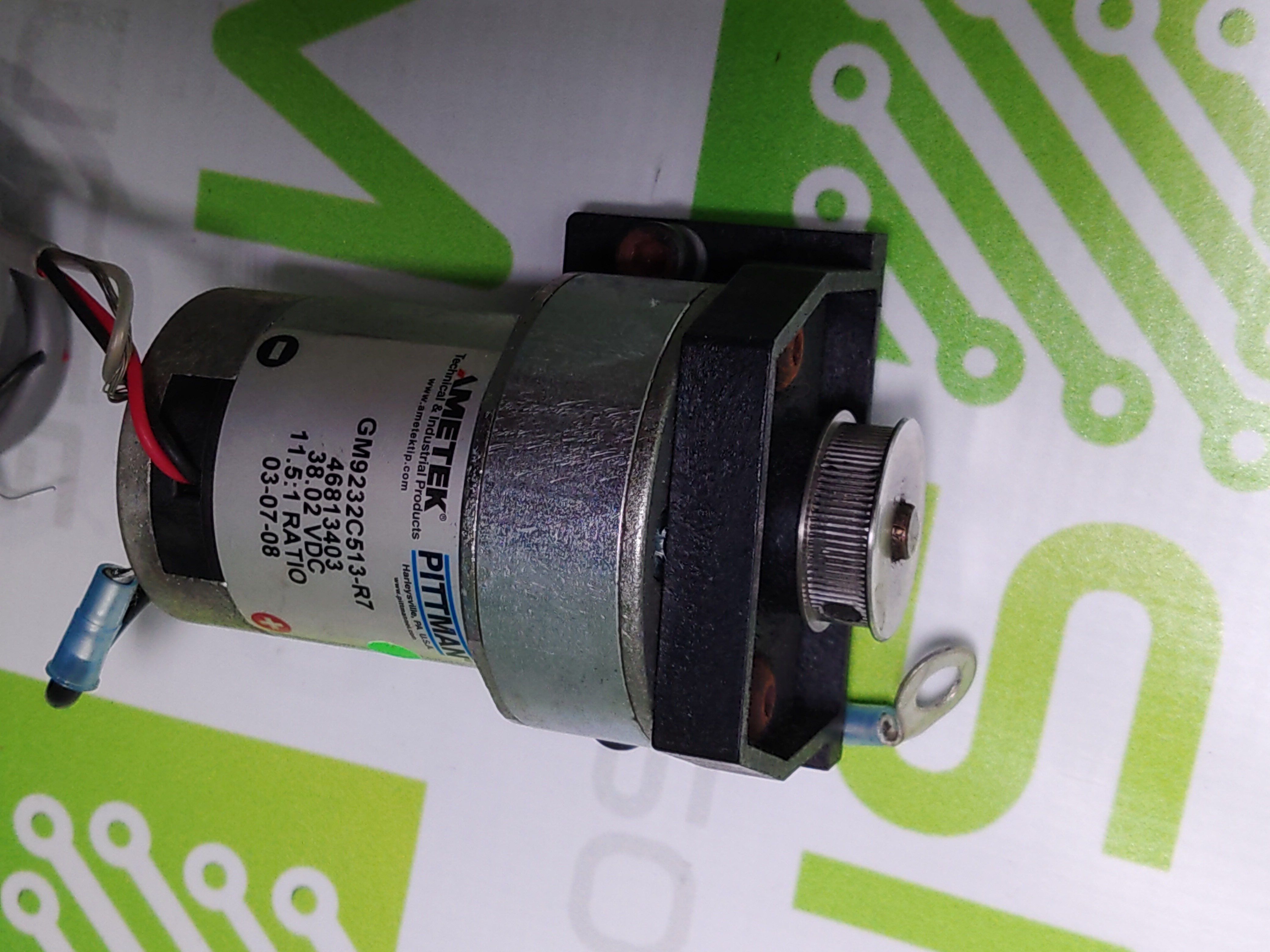 Used AMETEK PITTMAN GM9232C513-R7 46813403 38.02 vdc 11.5:1