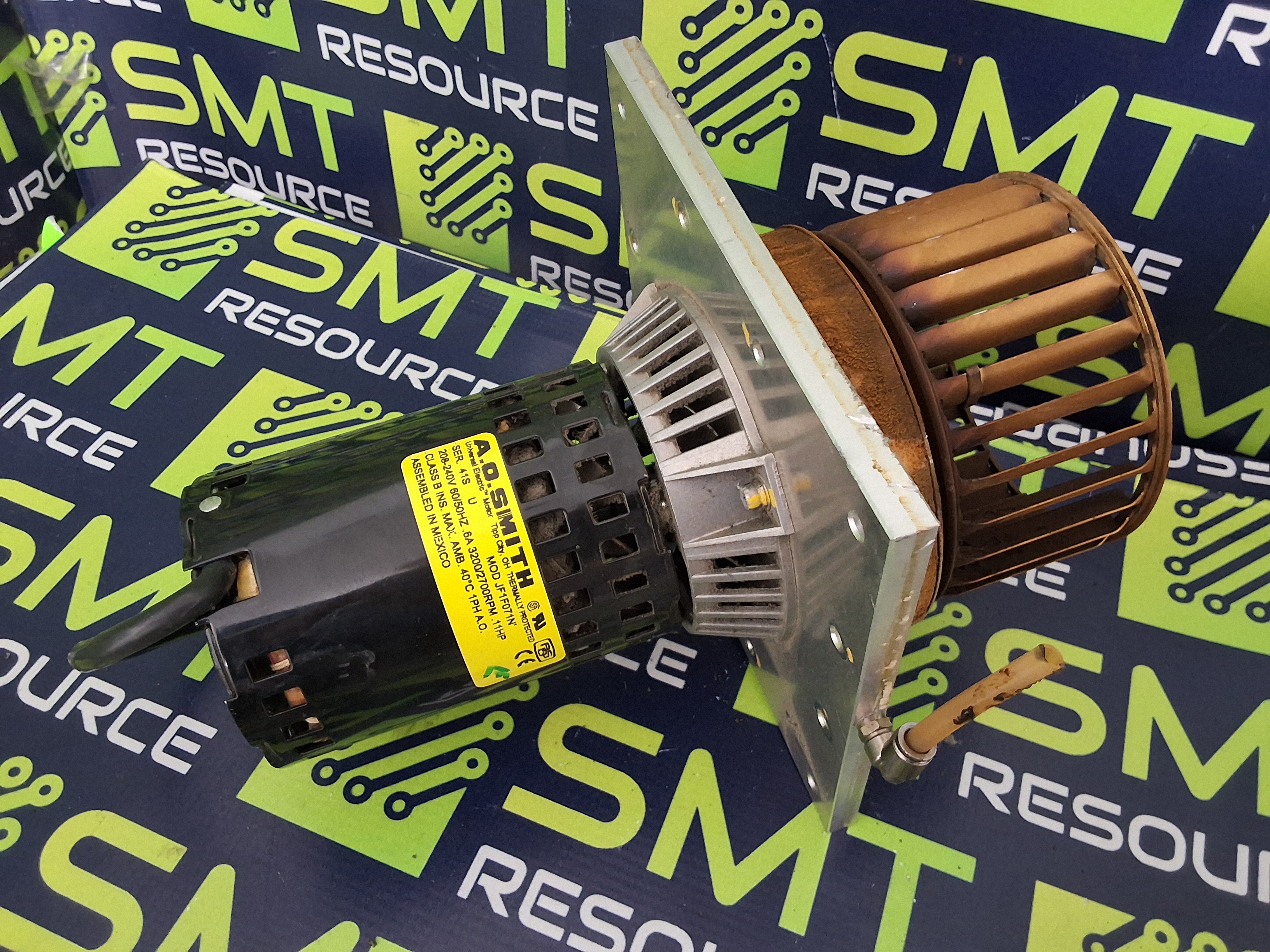 Used A.O. SMITH JF1F071N CONVECTION BLOWER DRIVE MOTOR & CAGE FAN