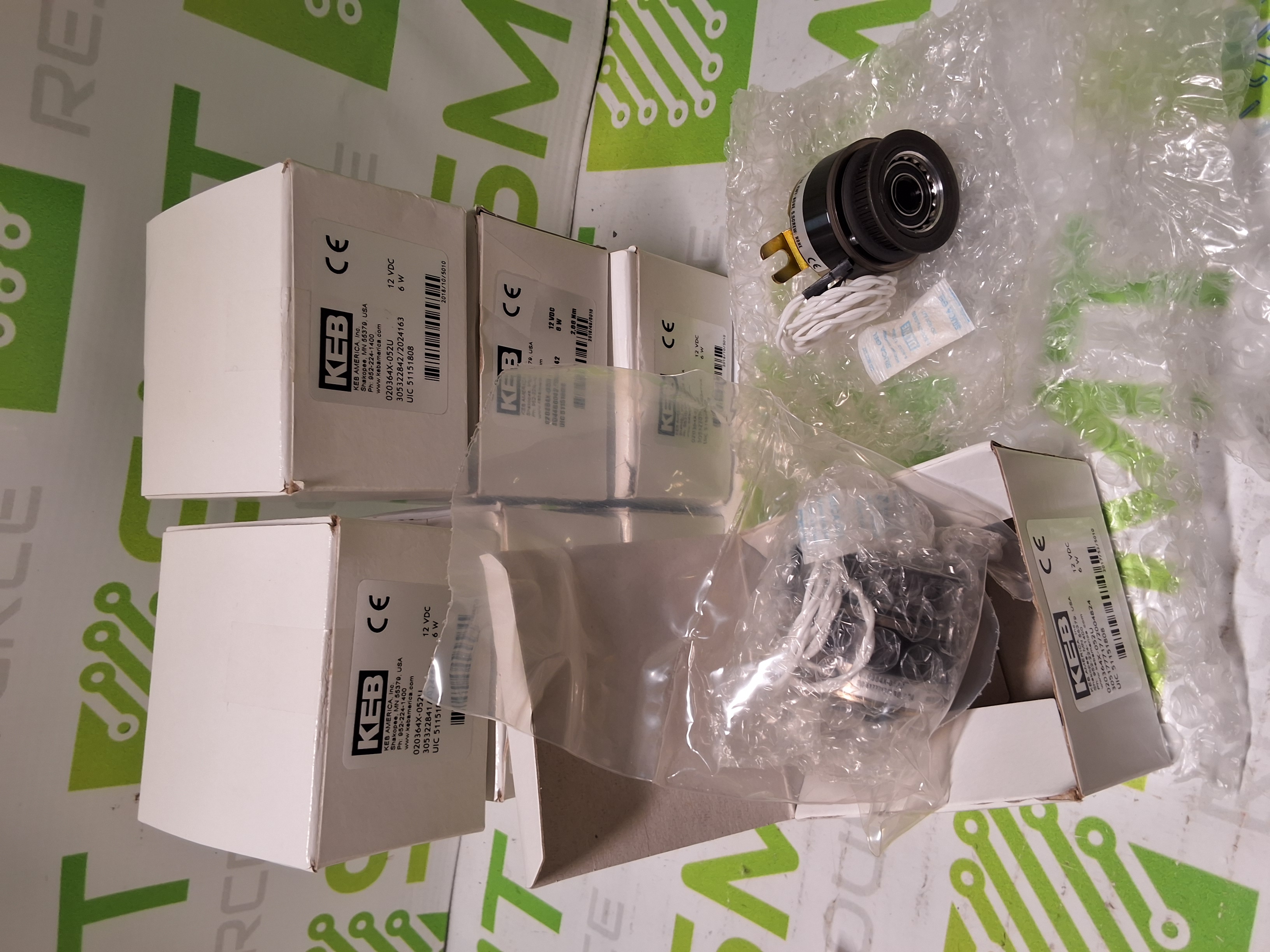 KEB 020364X-052U CLUTCH BRAKE UIC 51151808 FLEXJET SPINDLE 6W 12VDC - NEW