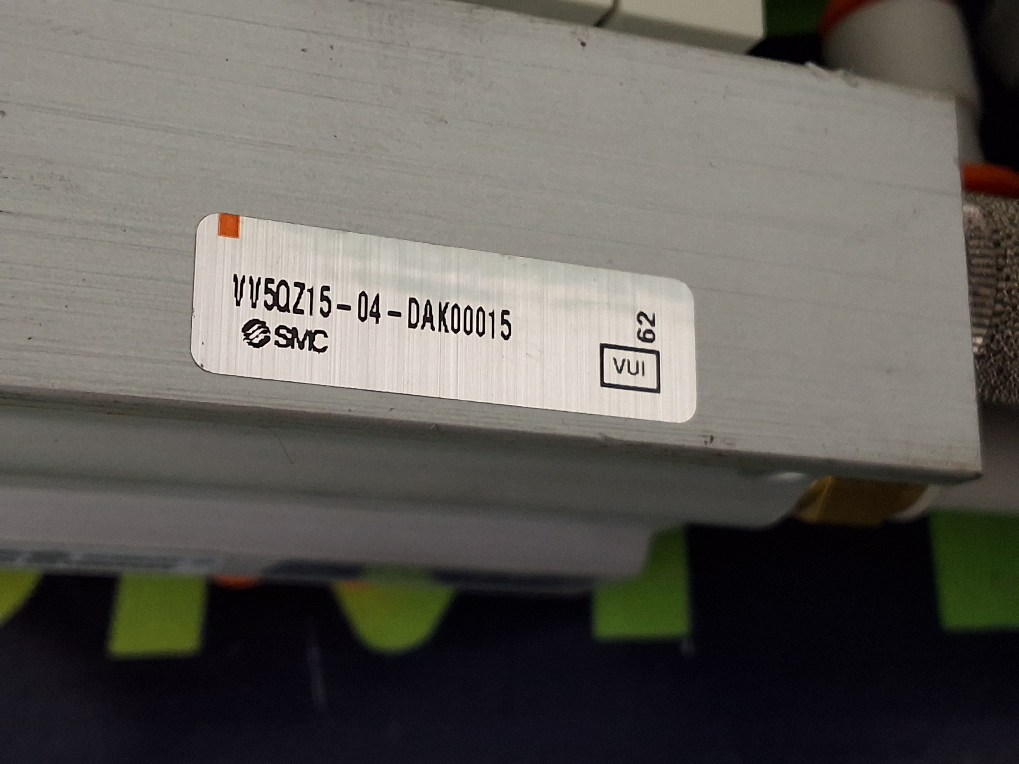 Used SMC VV5QZ15-04-DAK00015 MANIFOLD ASSEMBLY