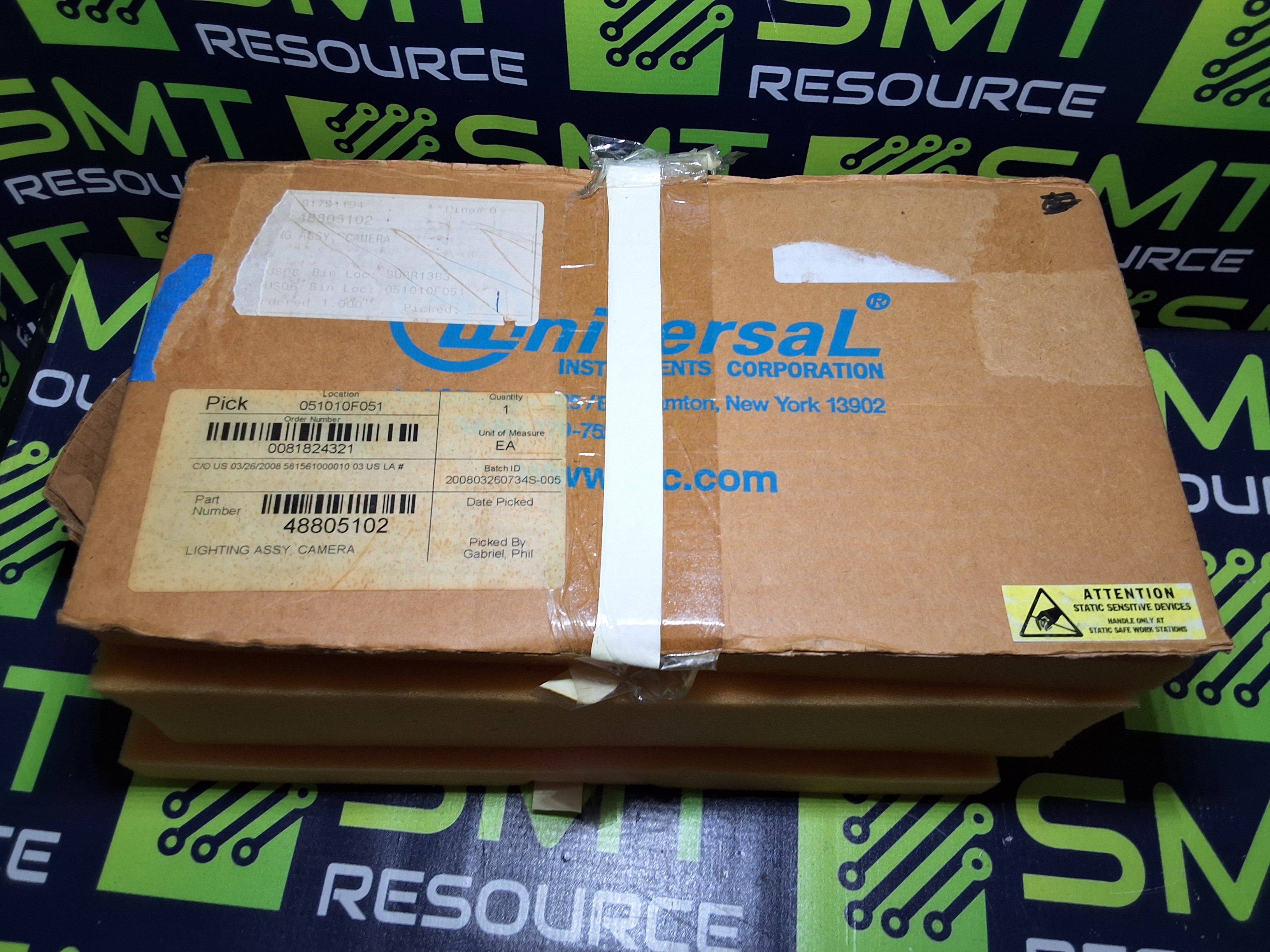 Used UNIVERSAL INSTRUMENTS 48845502 BIN X CAMERA LIGHTING ASSEMBLY 48845402 48845702 48845602