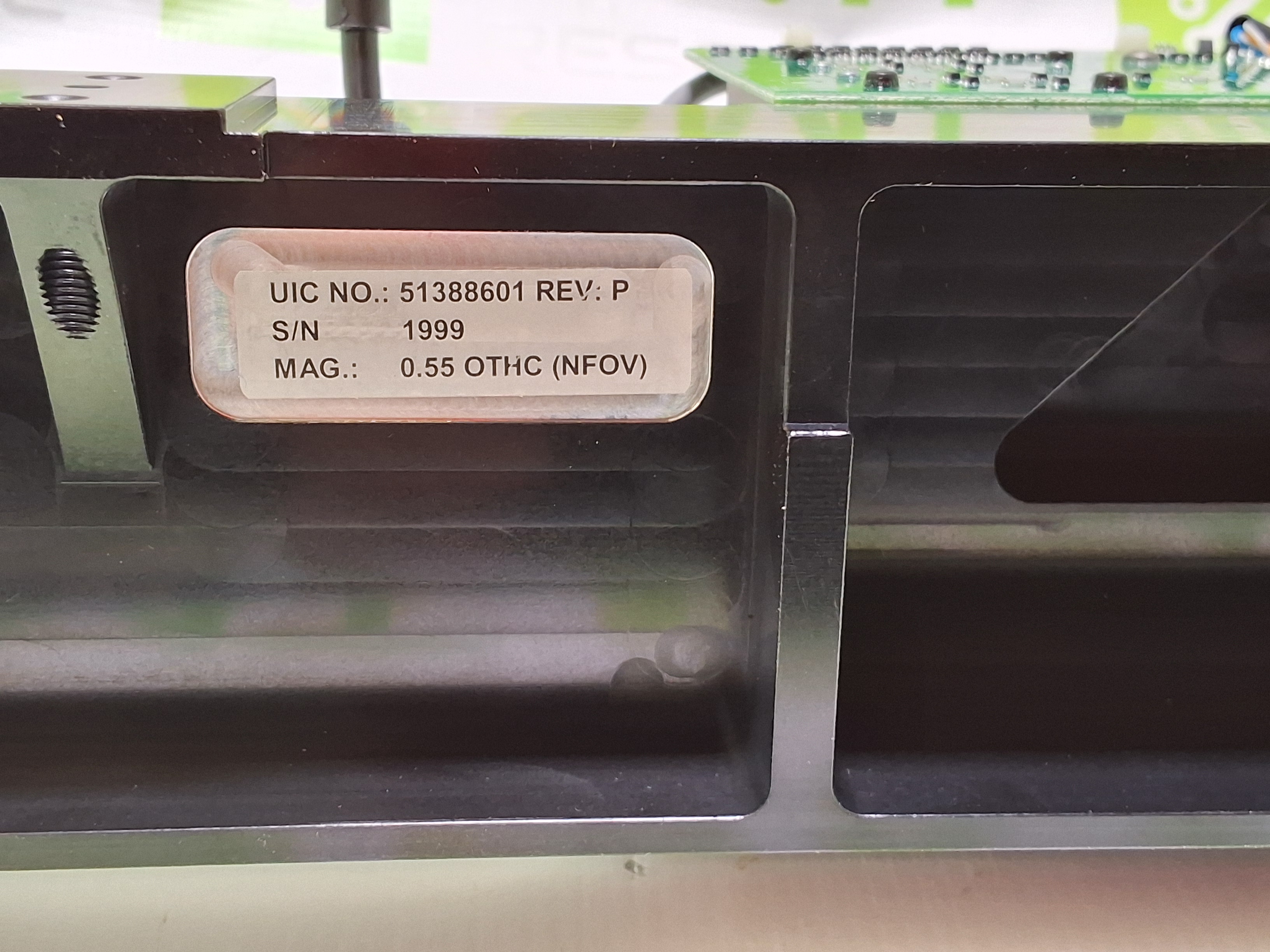 Used UNIVERSAL INSTRUMENTS .55 NFOV OTHC CAMERA ASSEMBLY - 51388601 Rev. P - BRAND NEW