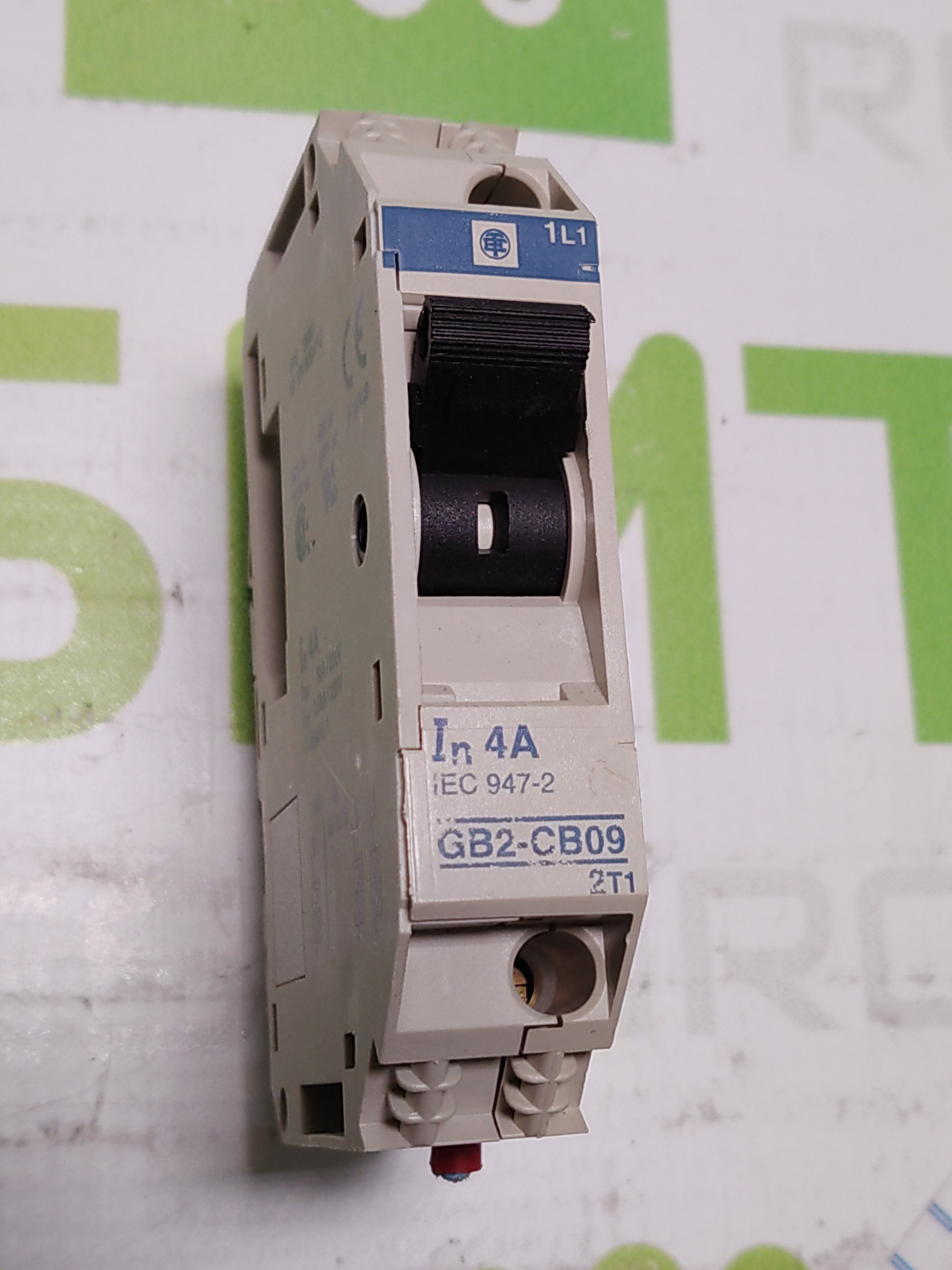 Used SCHNEIDER ELECTRIC TELEMECANIQUE GB2-CB09 4A 1-POLE CIRCUIT BREAKER 