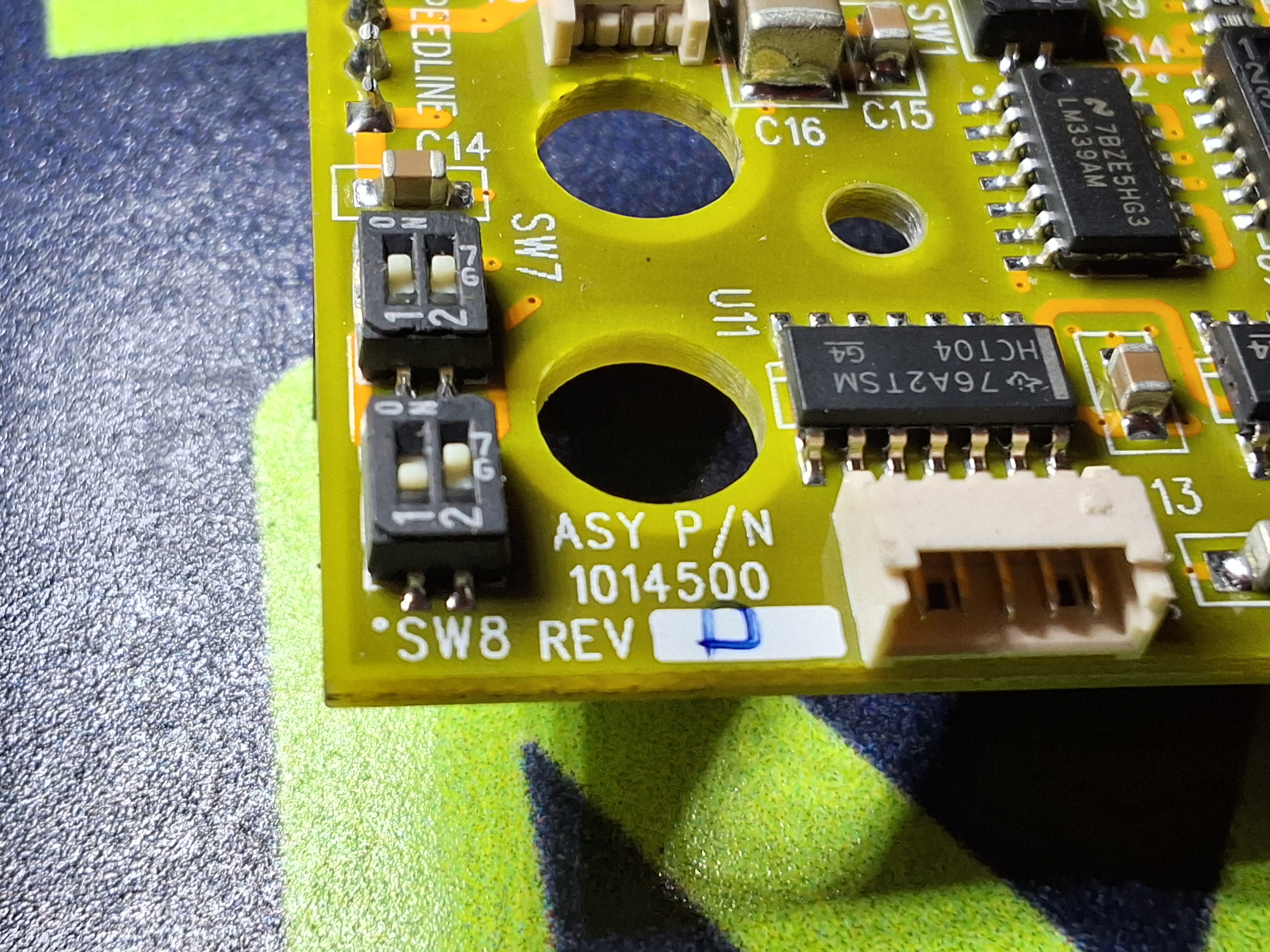 Used SPEEDLINE TECHNOLOGIES 1014500 CAMERA CONTROL PANEL CIRCUIT BOARD