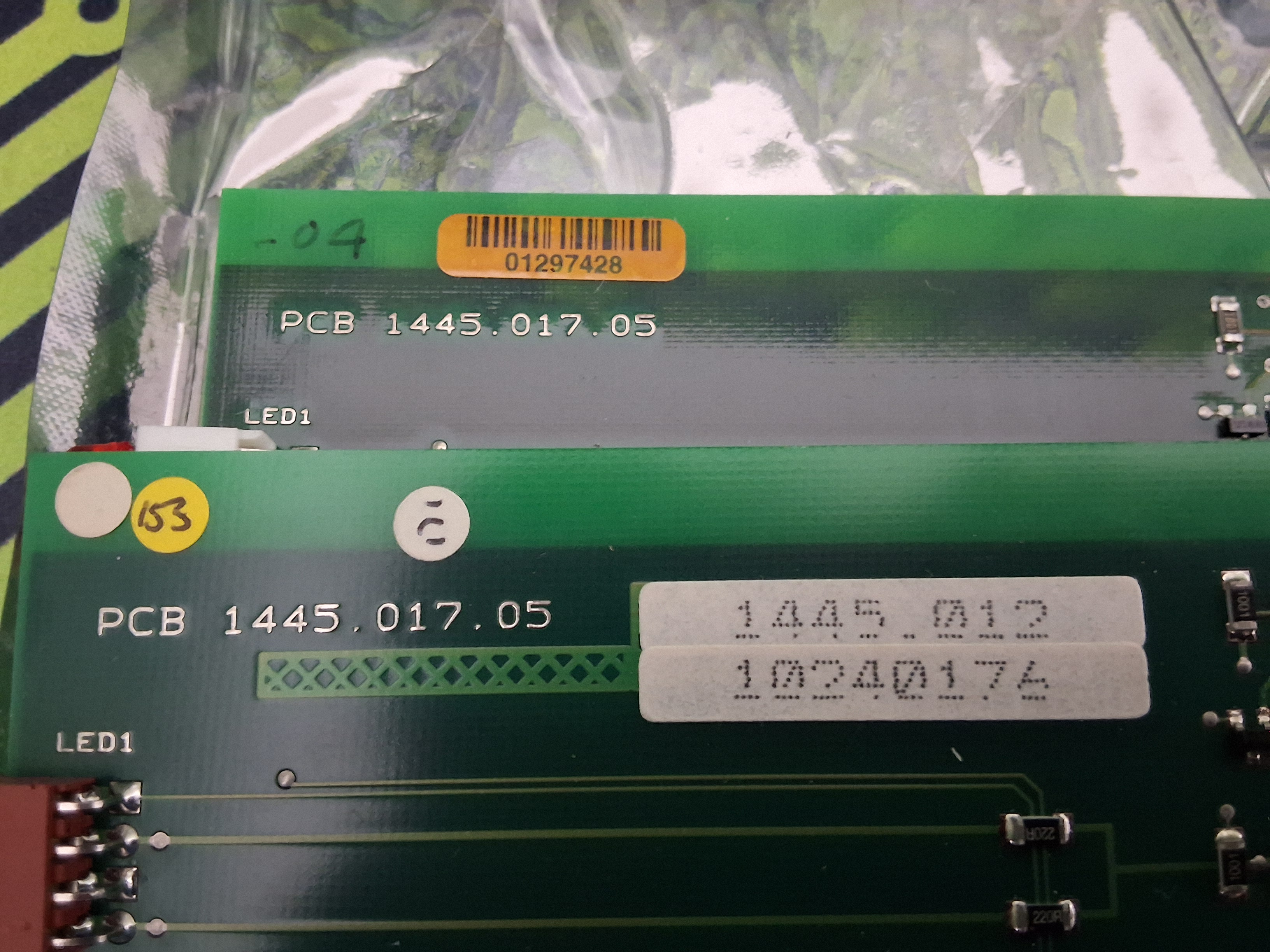 Used PARKER 1445.017.05 PRINTED CIRCUIT BOARD