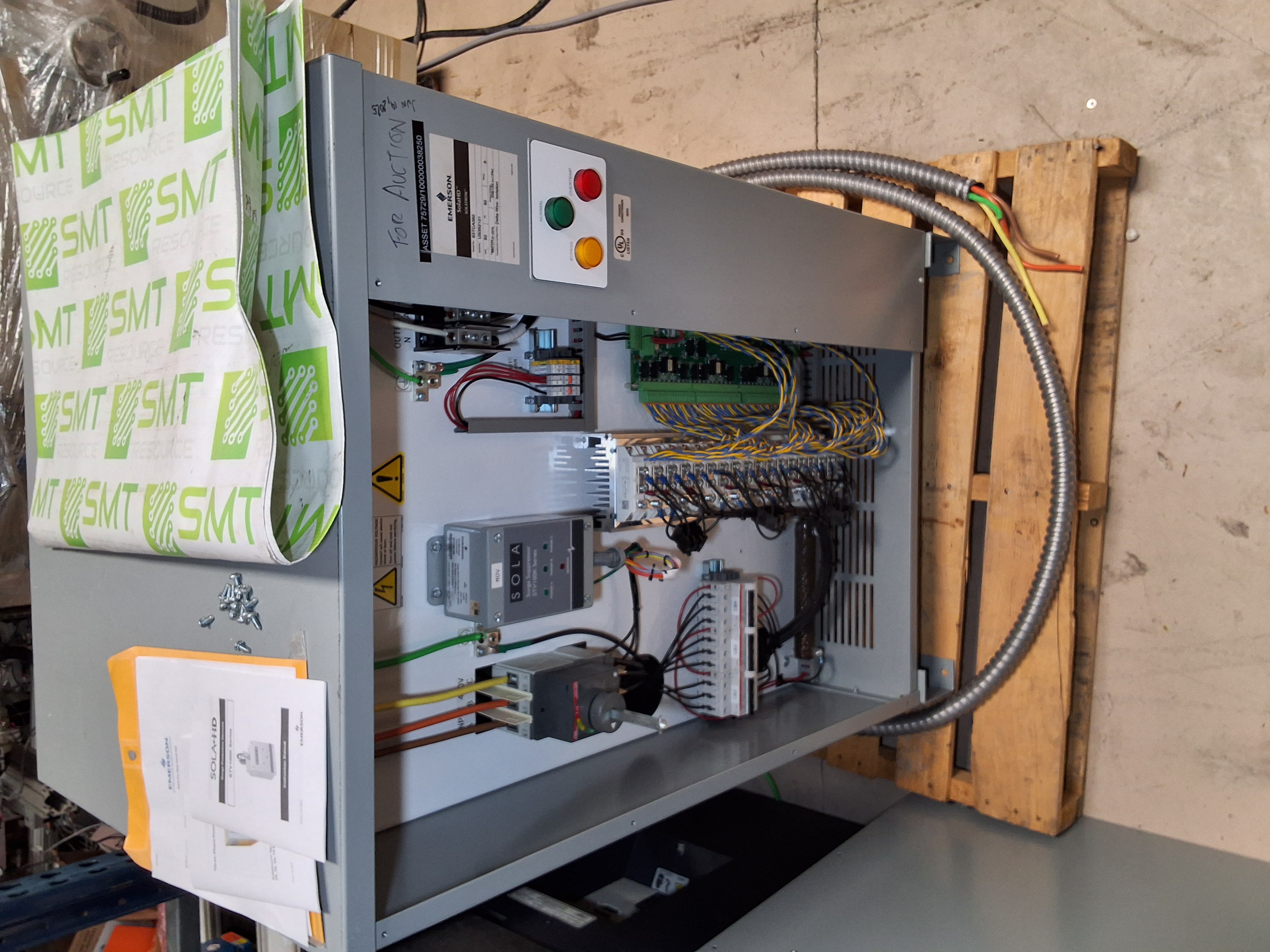 Used SOLATRON SolaHD EMERSON 63TCA350 3-PHASE POWER CONDITIONER & VOLTAGE REGULATOR 480VAC 50kVA - TESTED