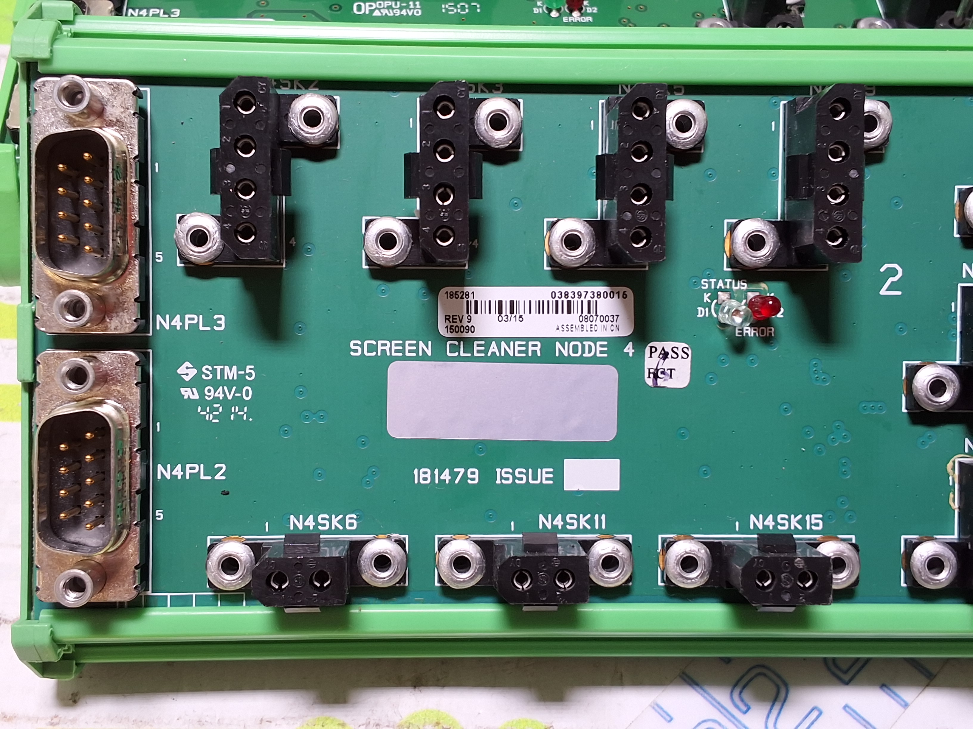 Used DEK SCREEN CLEANER NODE 4 181479