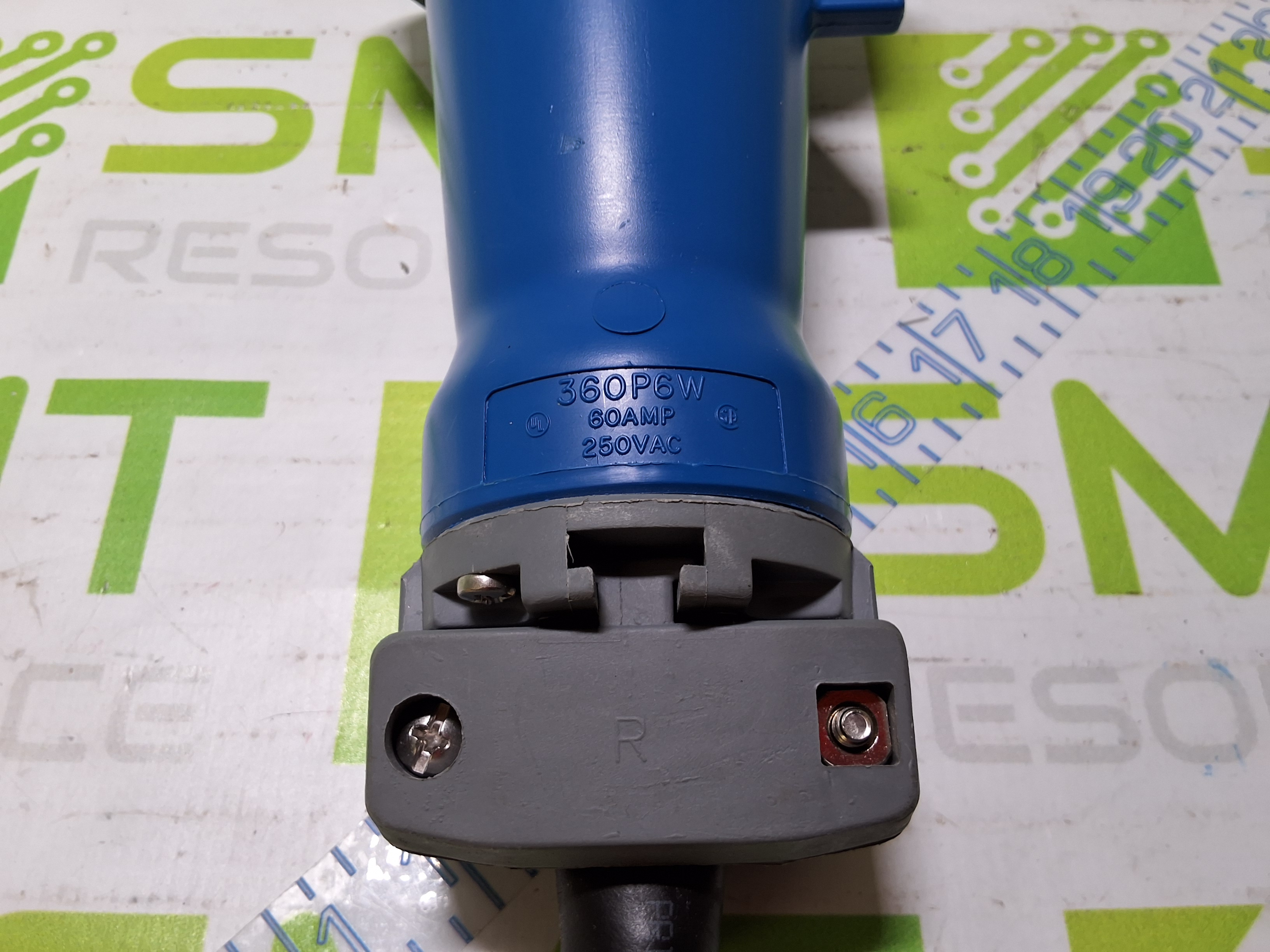 Used HUBBELL 360P6W 60AMP 250VAC