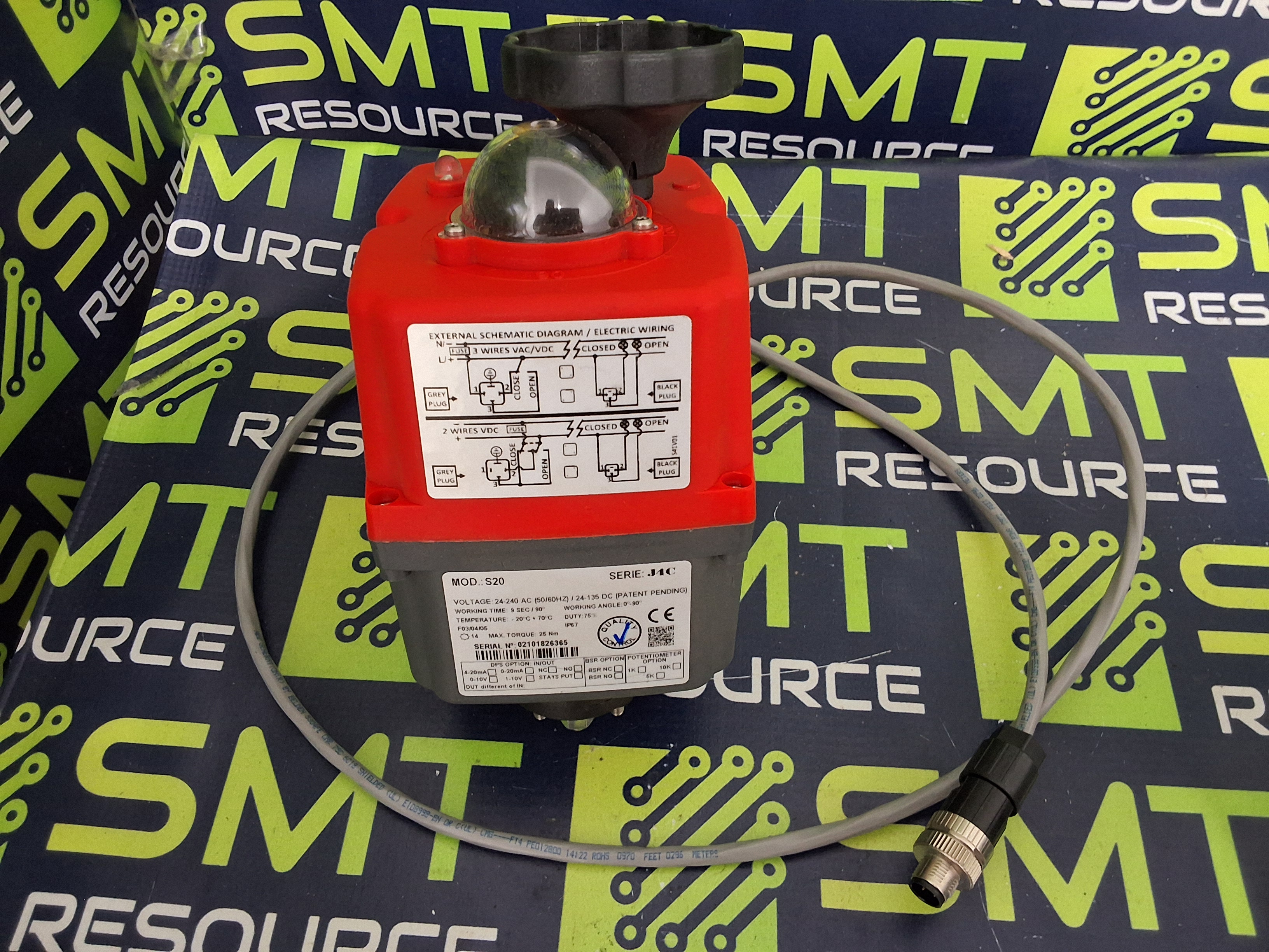Used J+J J4C-S20 ELECTRIC ACTUATOR 24-240V AC 50/60Hz