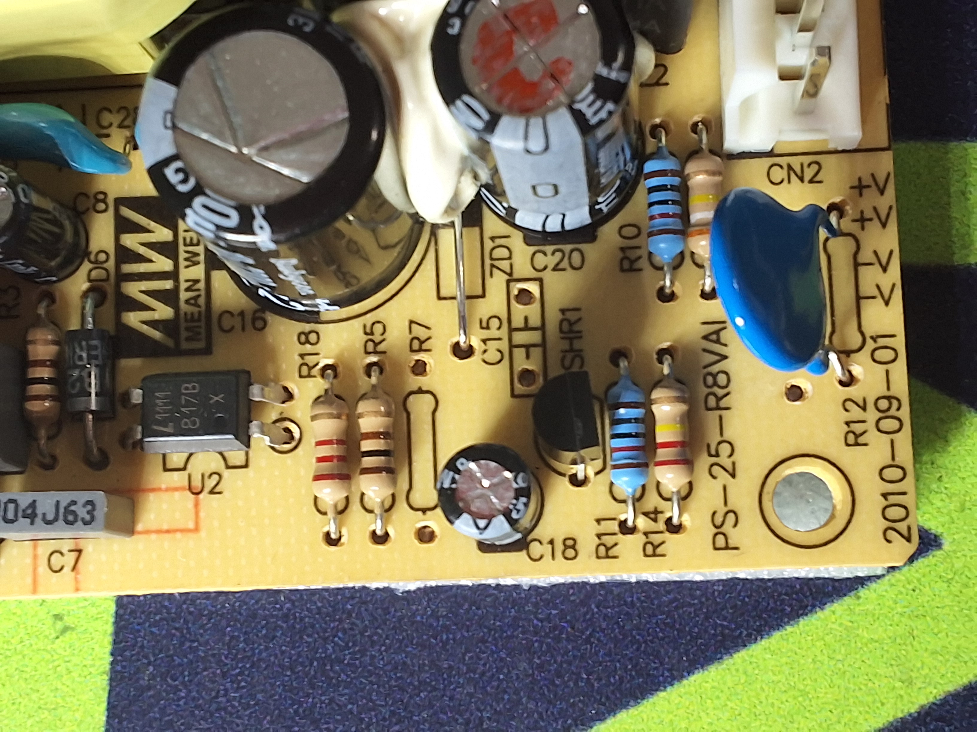 Used MEAN WELL PS-25-R8VAI POWER SUPPLY