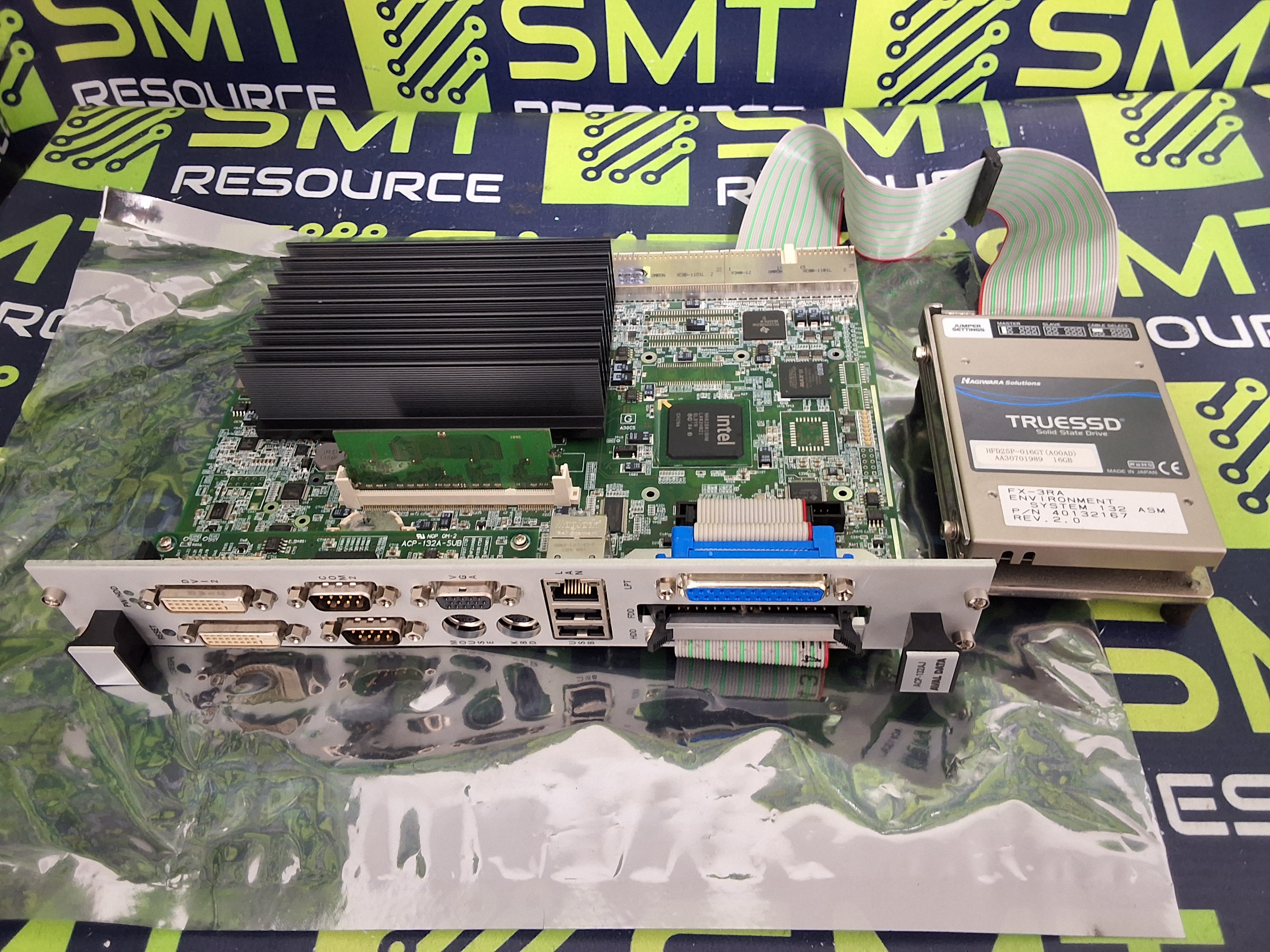 Used JUKI / AVAL DATA ACP-132AJ / ACP-132A-C18-J CPU CONTROLLER BOARD WITH HAGIWARA SOLUTIONS HFD25P-016GT (A00AD) 16GB TRUESSD SOLID STATE DRIVE